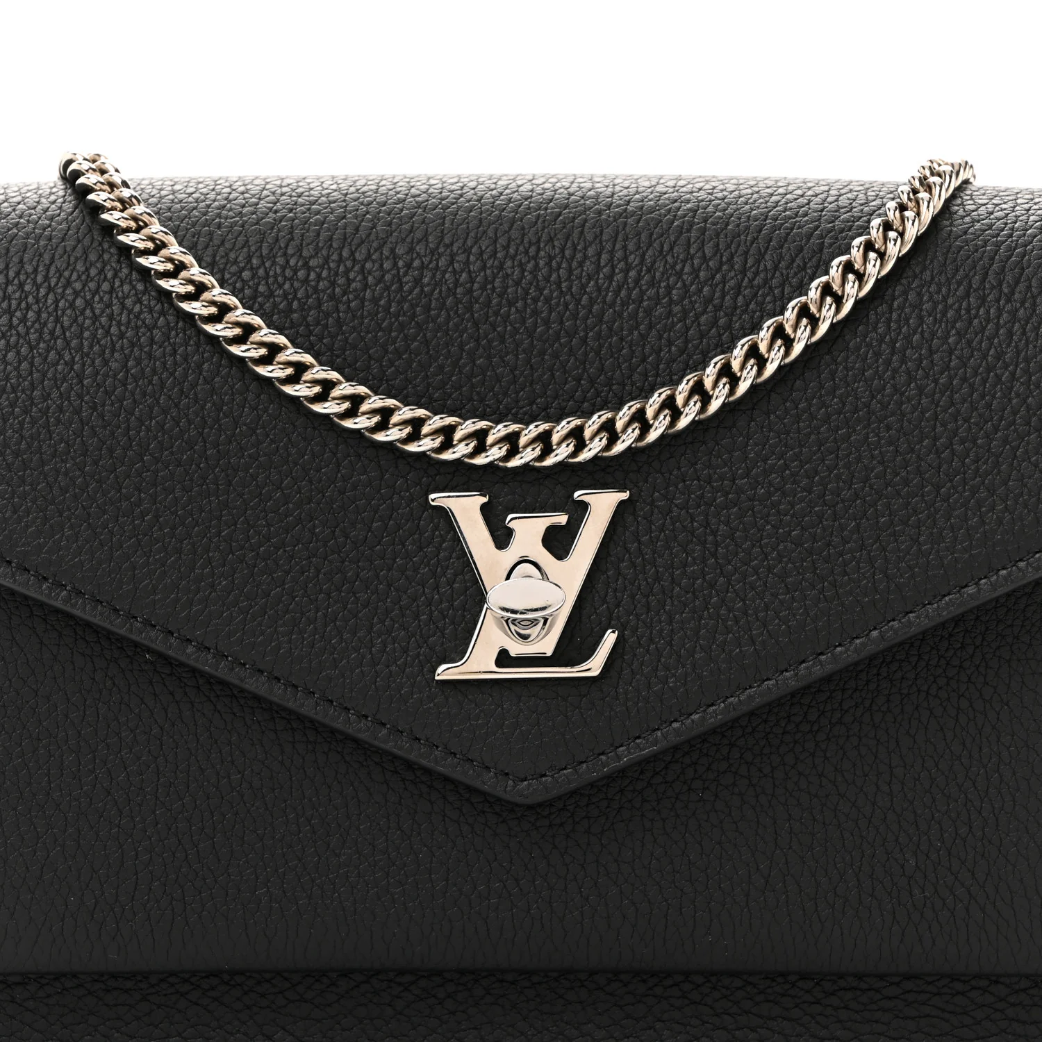 Soft Calfskin My Lockme Chain Pochette Black - Top Club