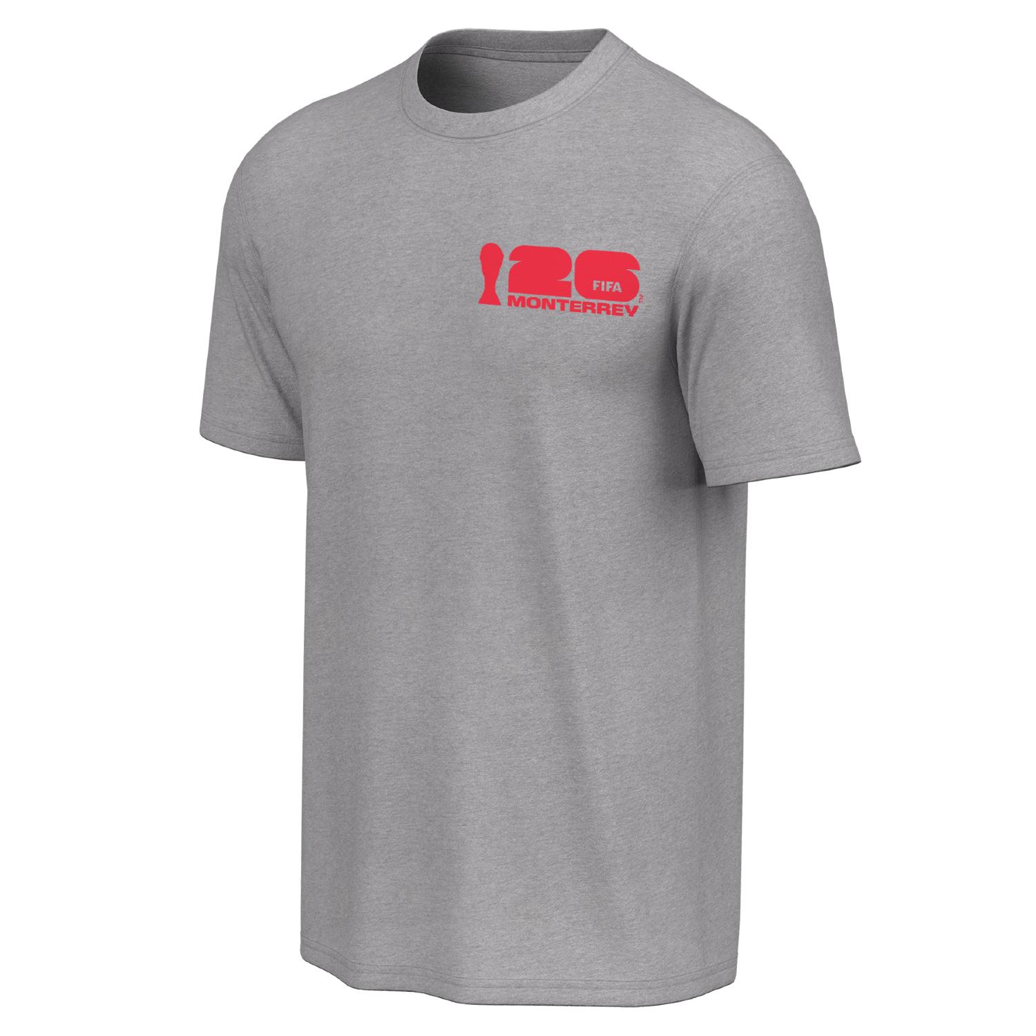 2026 World Cup Monterrey Poster Grey T-Shirt [ESP] - Unisex