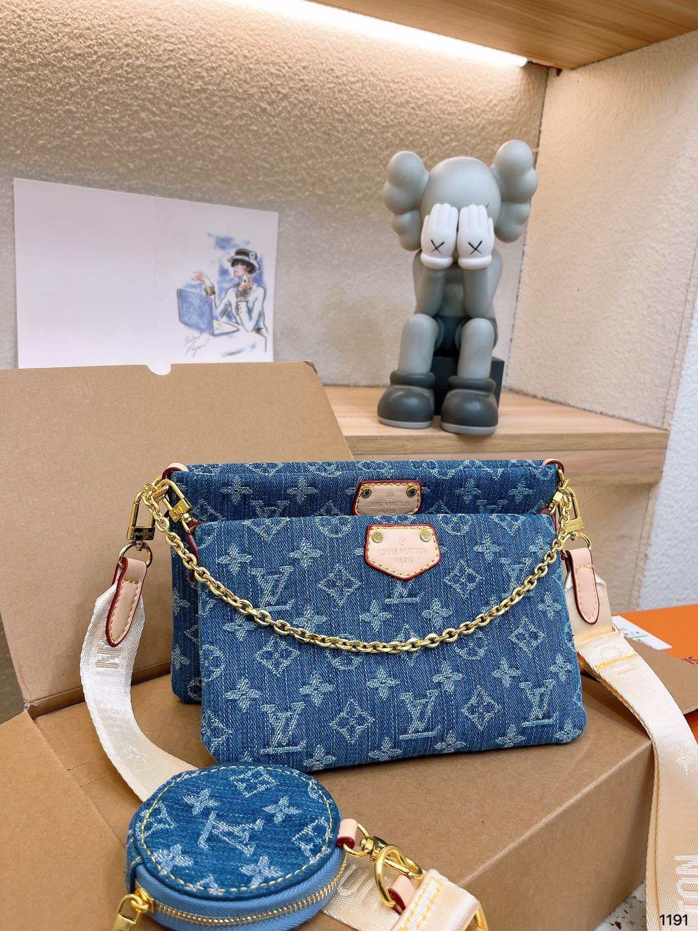 Louis new arrival denim bag size : 24 * 14 cm - Top Club