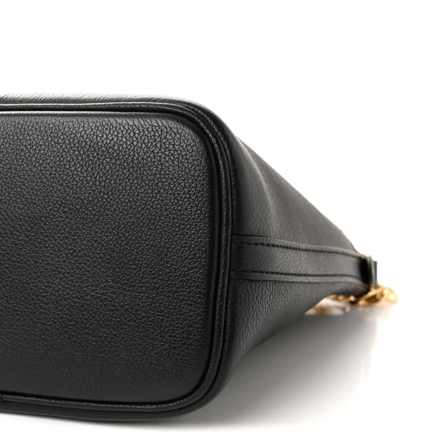 Calfskin Lock and Walk Bucket Black - Top Club