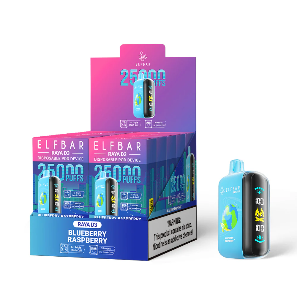 ELFBAR RAYA D3 Disposable Vape (All Flavours)