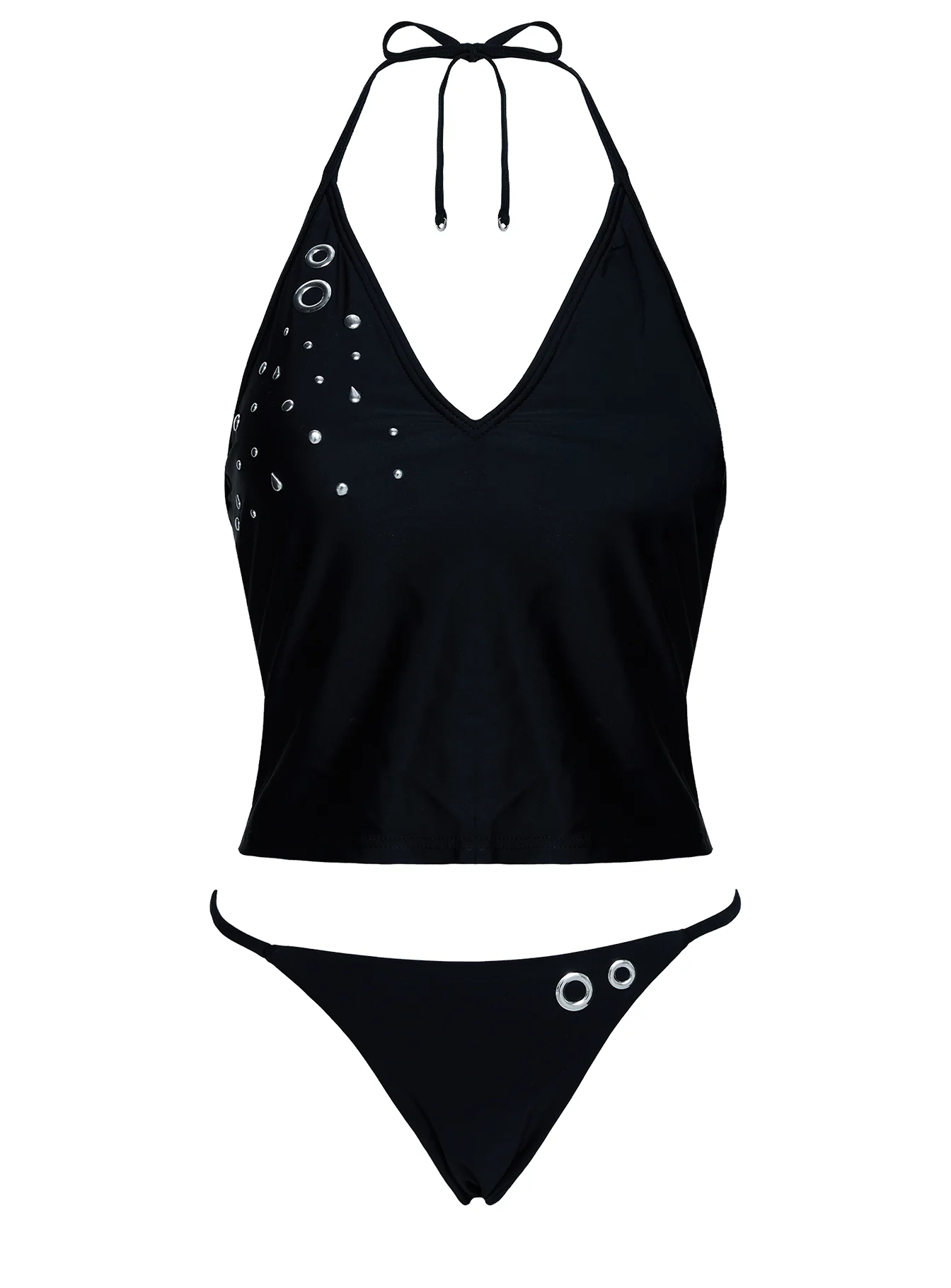 Kelipa Embellished Micro Bikini Bottoms Black