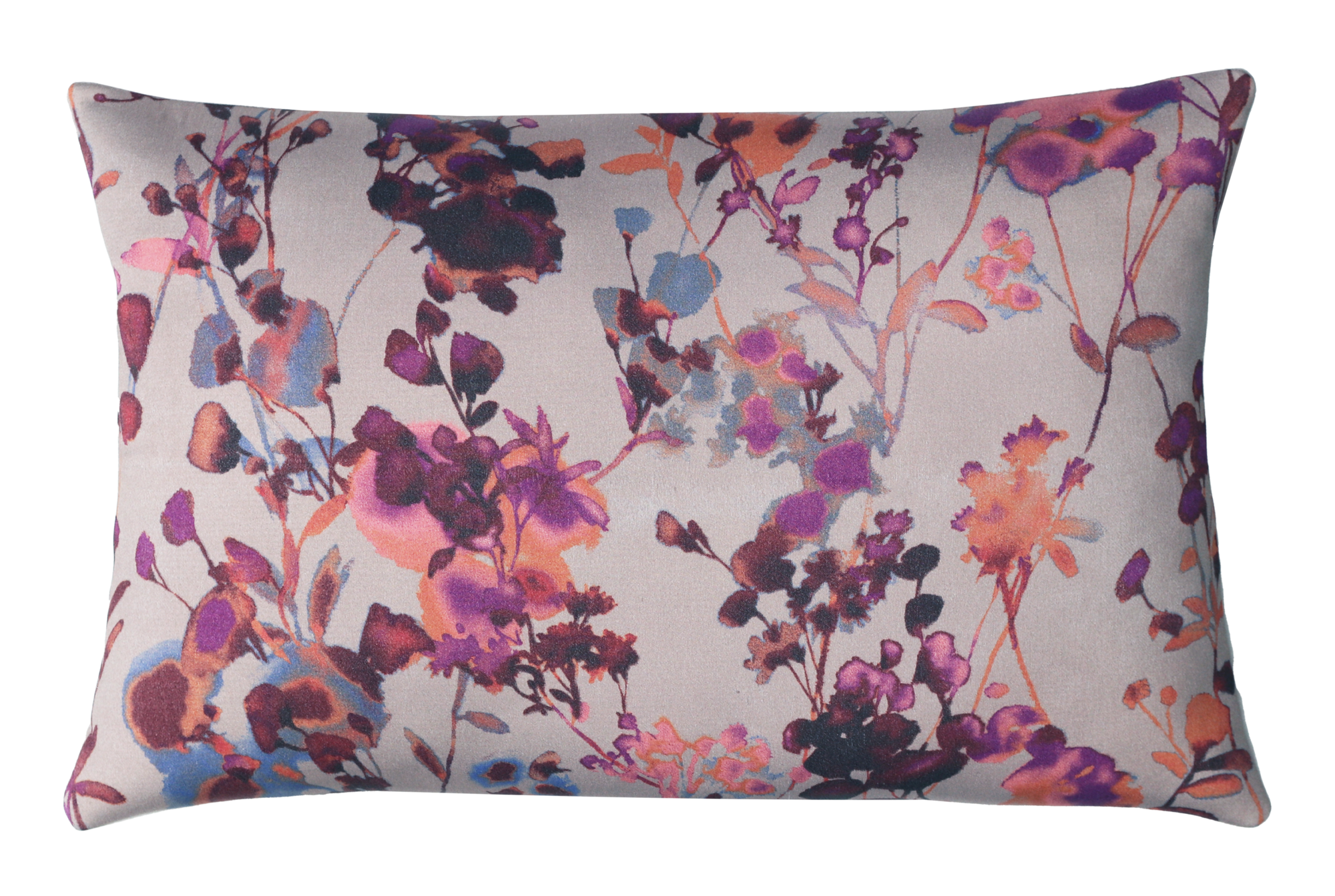 Kussen flower zand paars 57x37cm