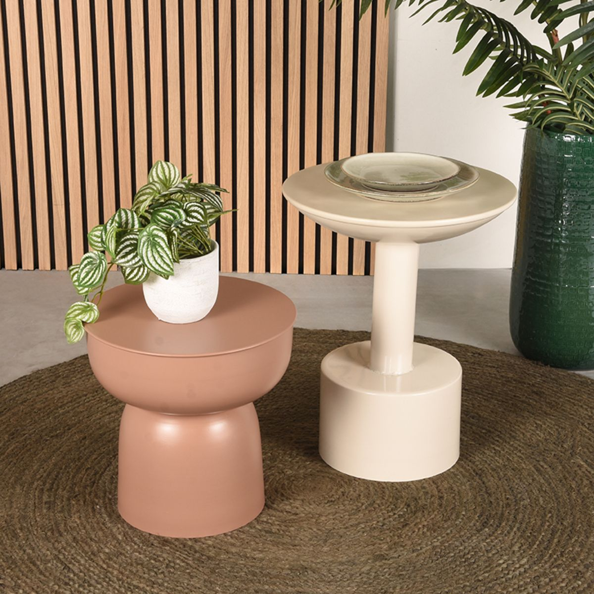 Bijzettafel Rivver Creme