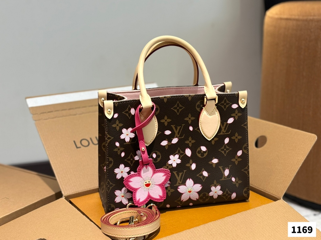 Louis new arrival flower onthego tote bag size:25 cm - Top Club