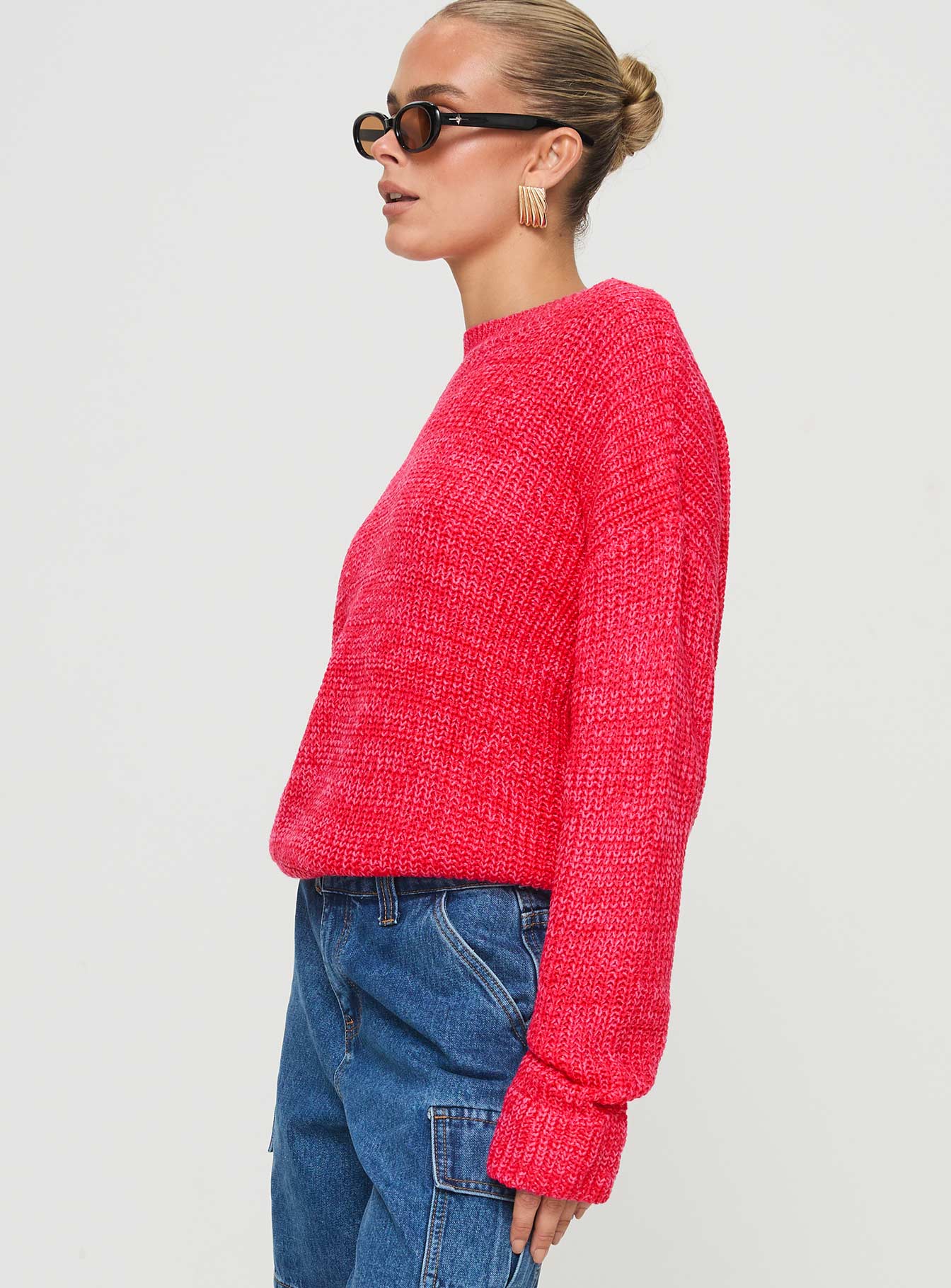 Bae Sweater Pink/ Red