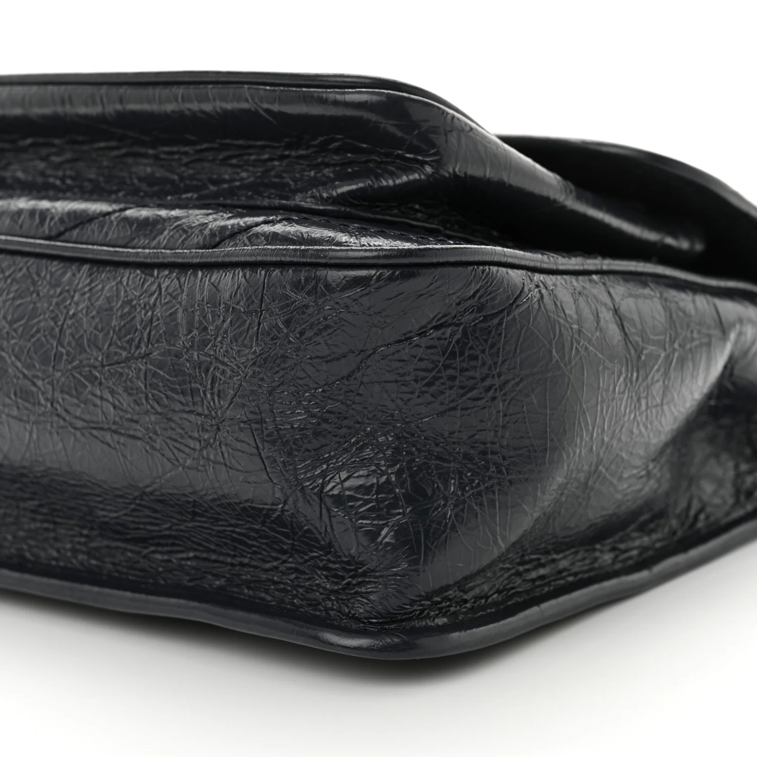 Crinkled Calfskin Matelasse Monogram Medium Niki Chain Satchel Deep Marine - Top Club