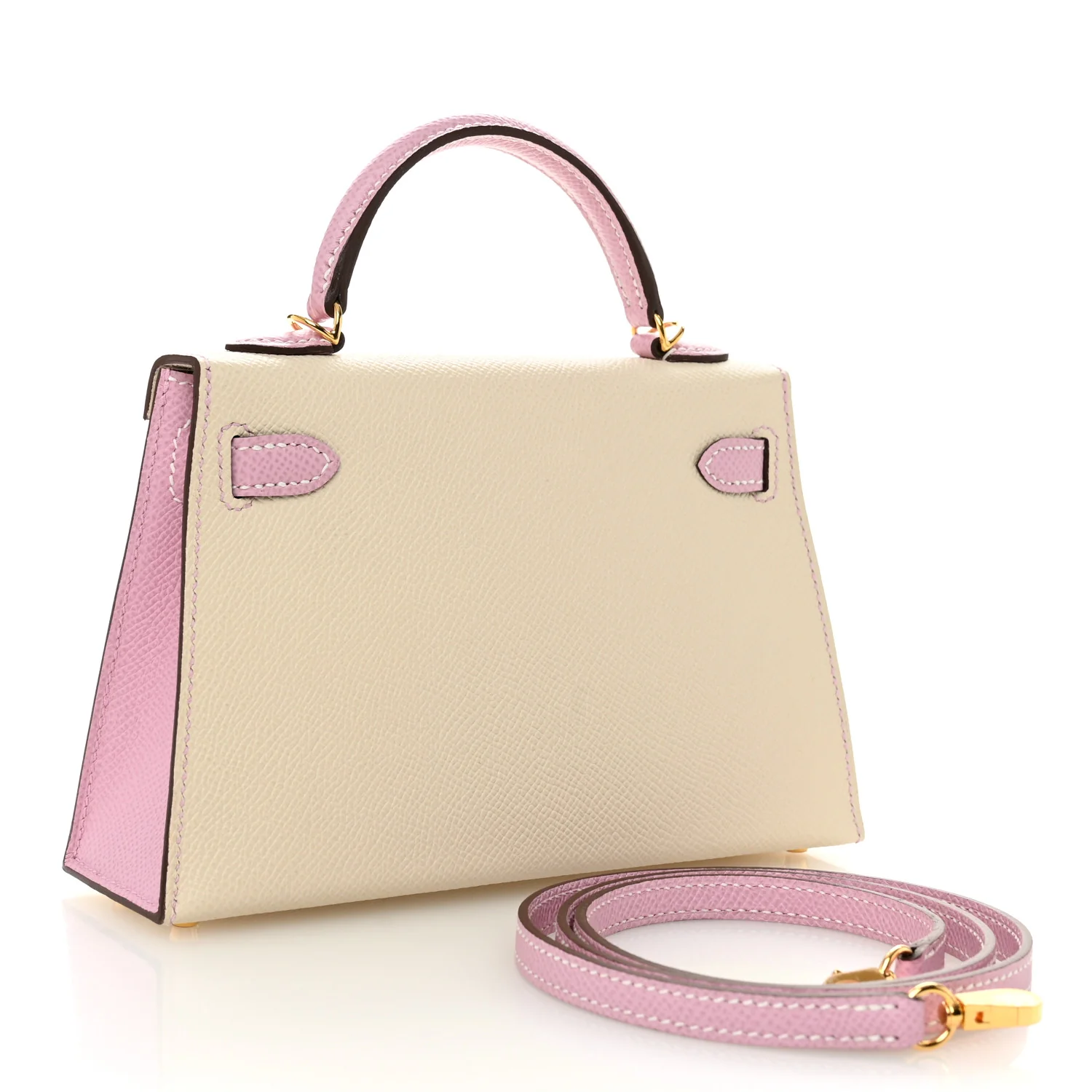 Epsom Horseshoe Mini Kelly Sellier 20 Craie Mauve Sylvestre - Top Club