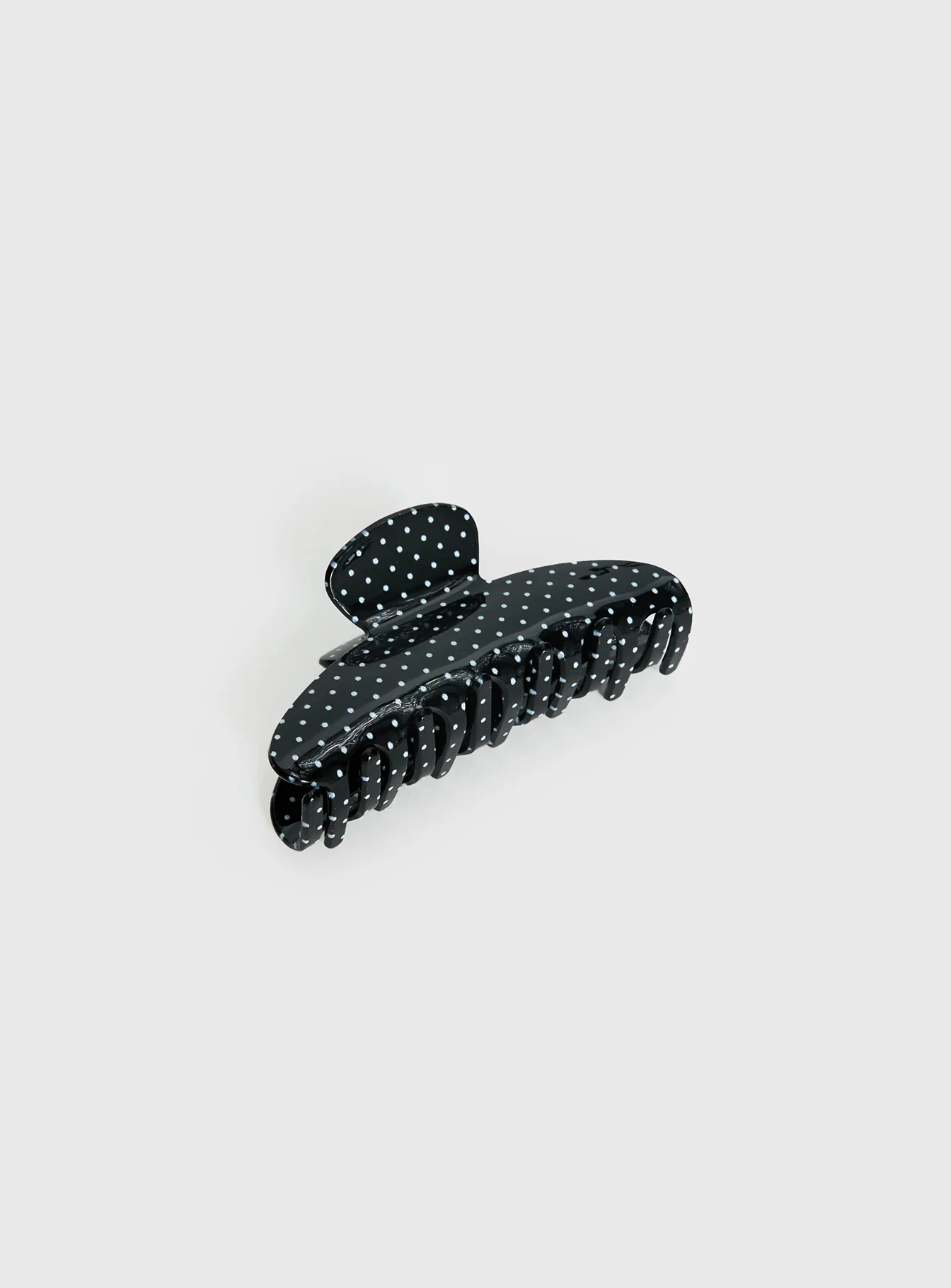 Parisse Claw Clip Black Polka