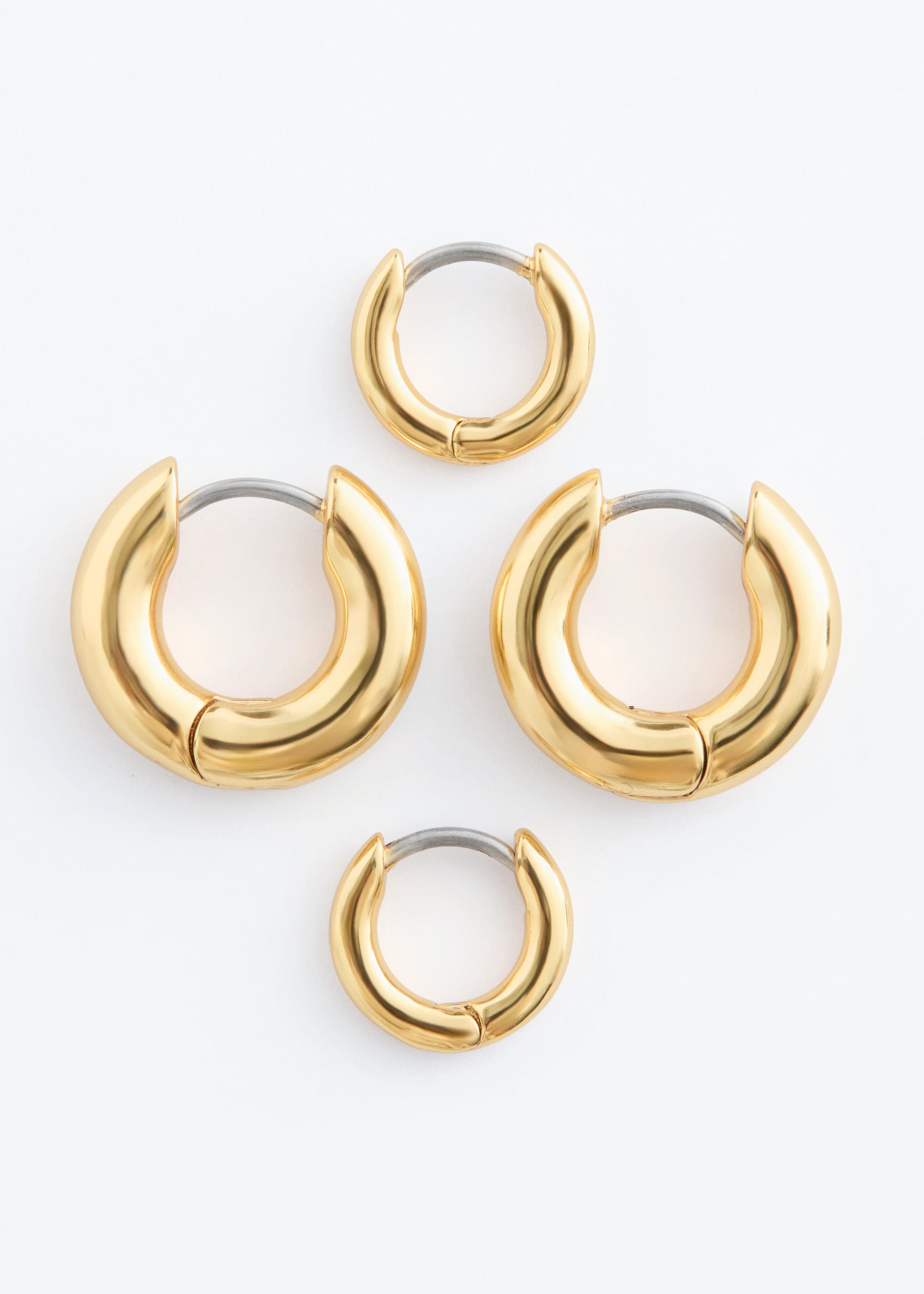& Other Stories CHUNKY HOOP EARRING SET