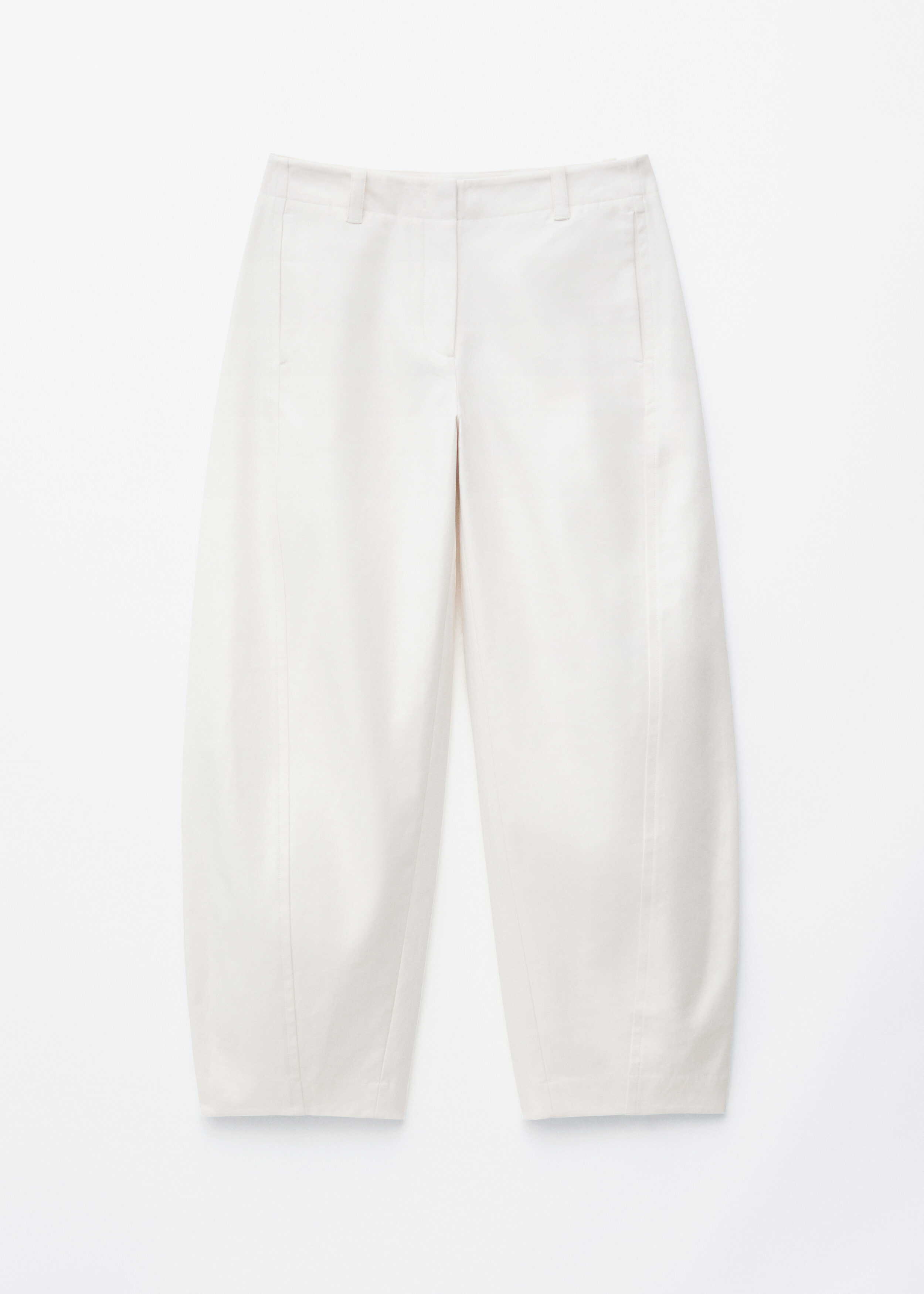 & Other Stories BARREL-LEG COTTON TWILL TROUSERS