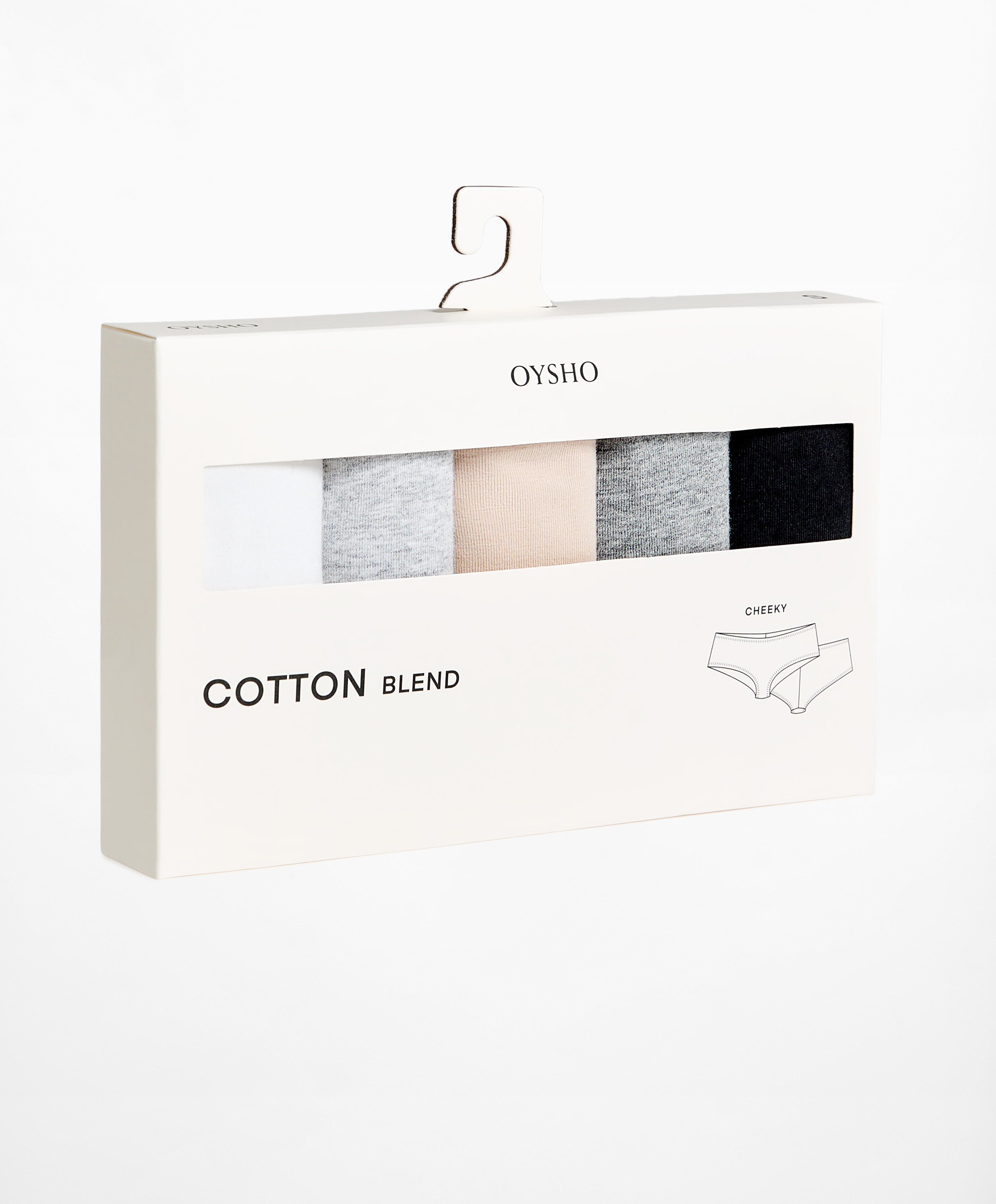 OYSHO 5 cotton blend cheeky briefs