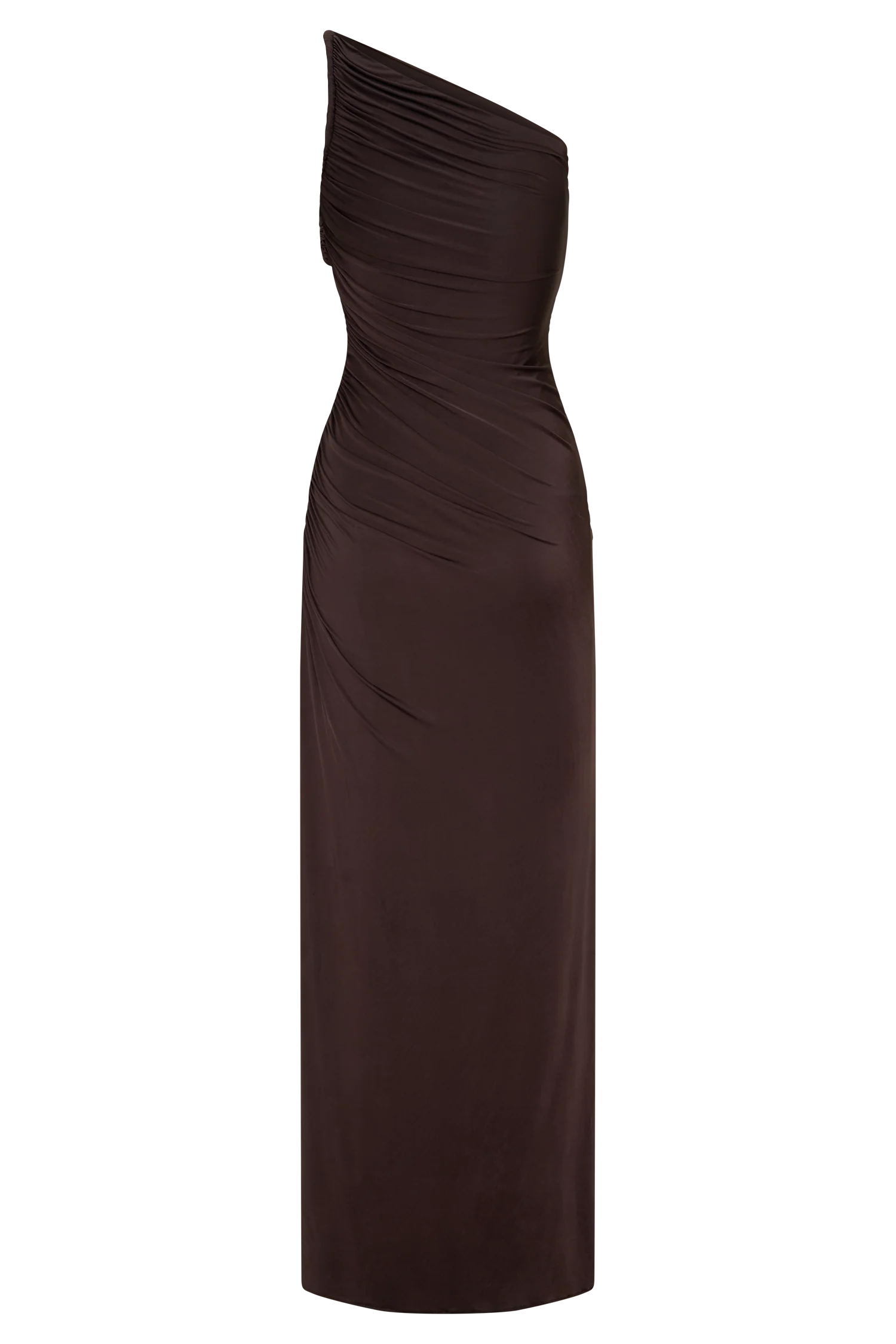 Ryn Twisted One Shoulder Maxi Dress - Sky Blue