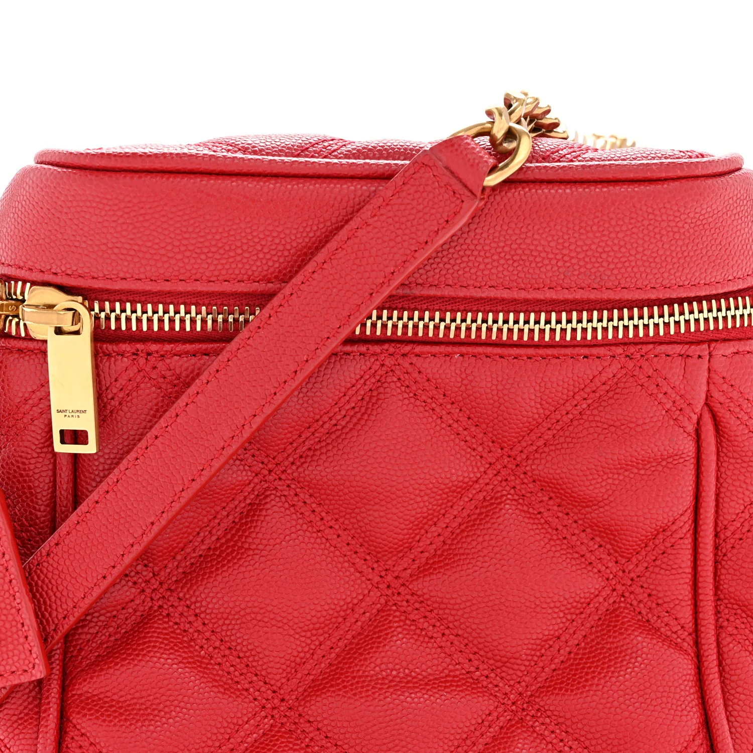 Grain de Poudre Quilted 80's Vanity Bag Rouge Eros - Top Club