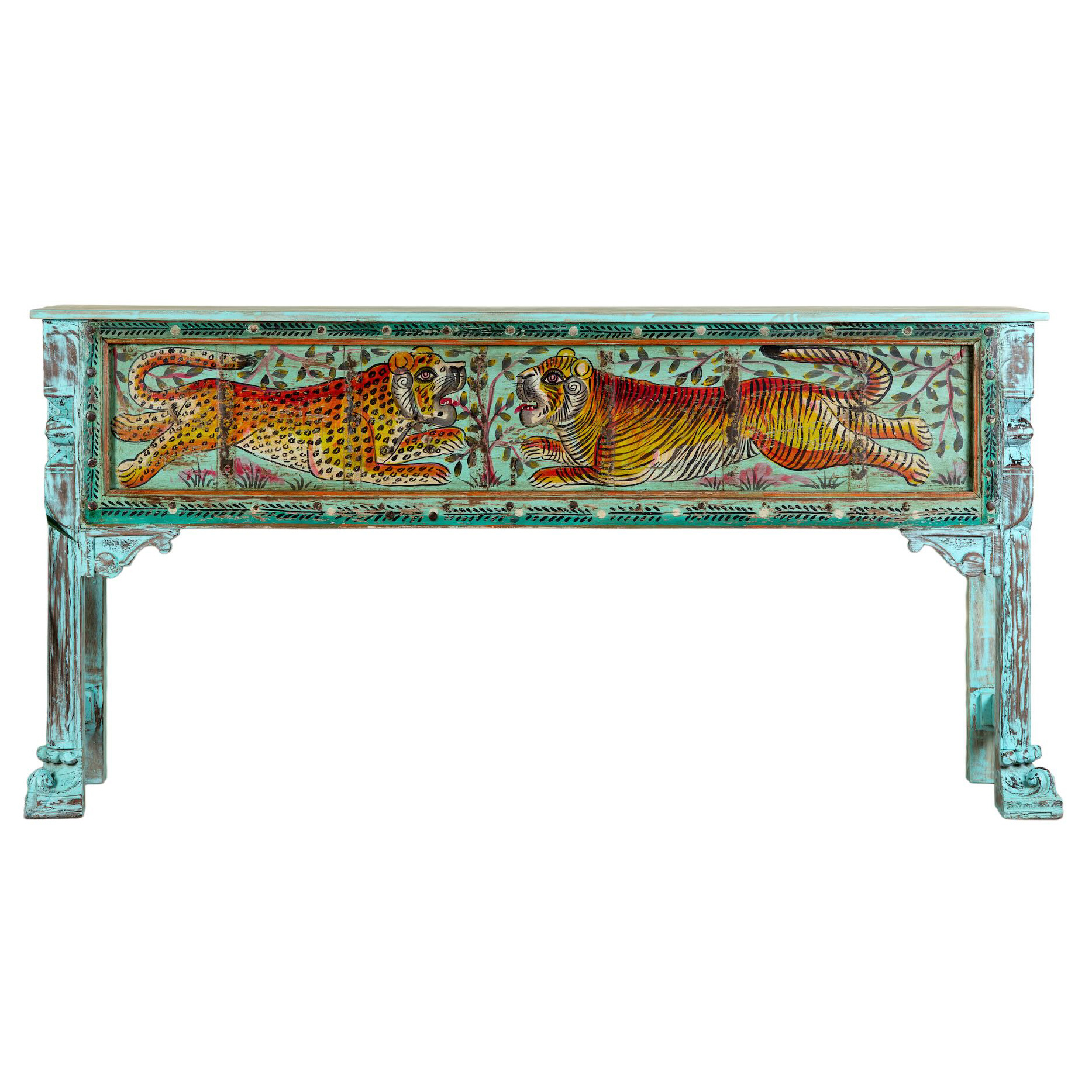 Bunsee - Handgeschilderde Consoletafel Tijgermotief