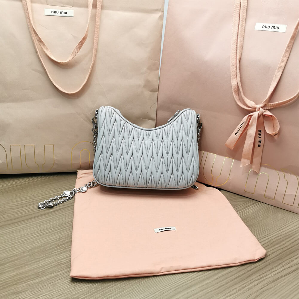 Matelasse nappa leather shoulder bag - Top Club