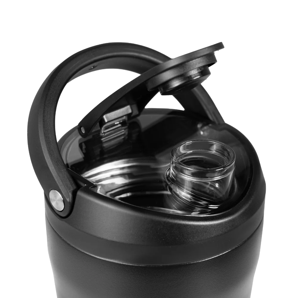 Insulated Shaker 24oz FreeSip® Stainless Steel Water Bottle - Black