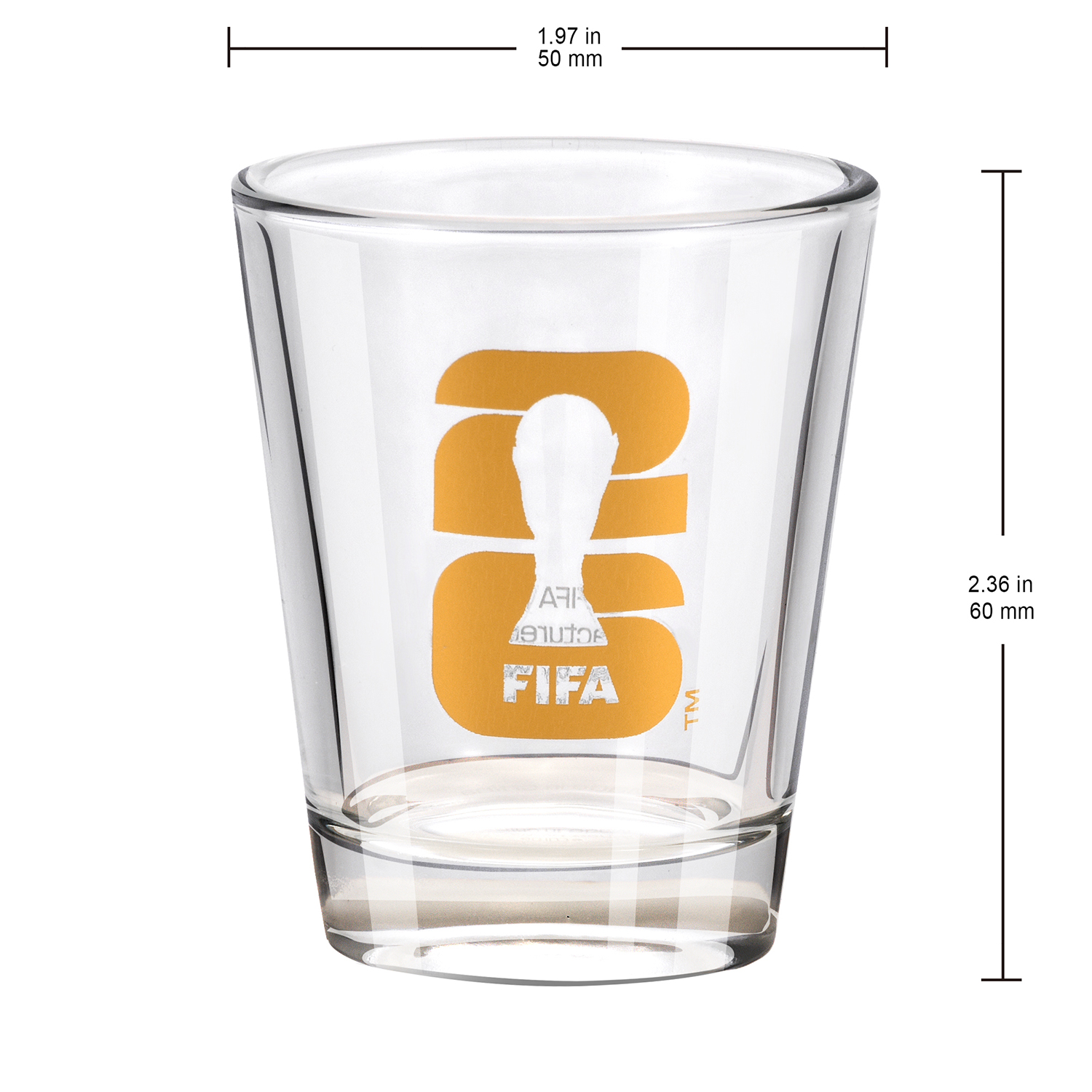 World Cup 2026 Emblem Shot Glass Set