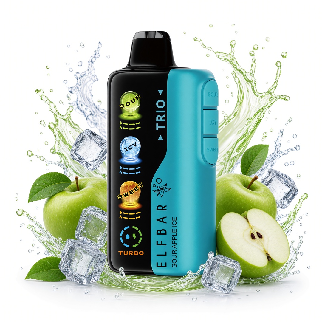 ELFBAR Trio 40K Sour Apple Ice