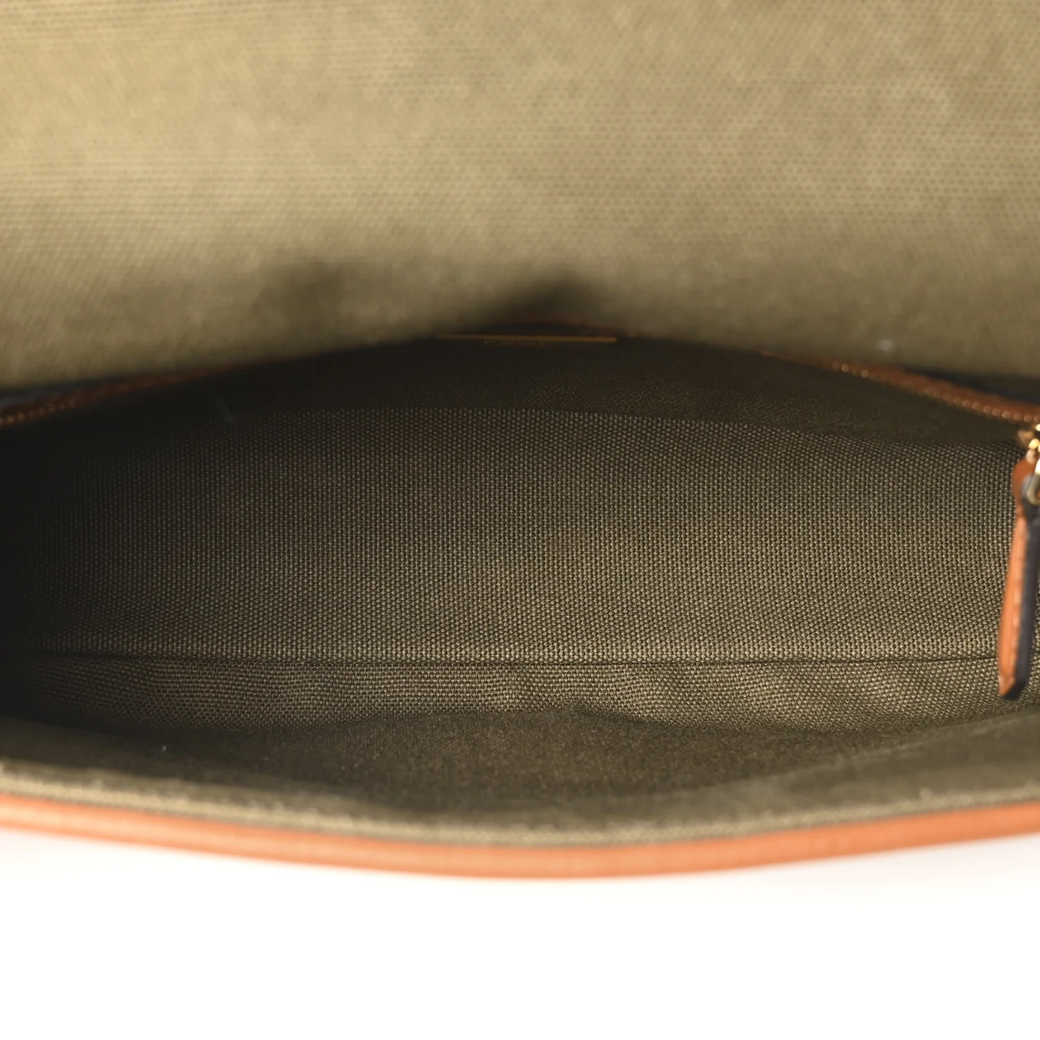 Canvas Vitello King FF Embroidered Baguette Amazzonia Cuoio - Top Club