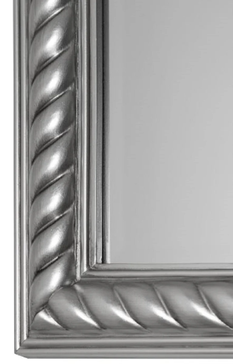 Baroque mirror / wall mirror antique silver 52 x H. 62 cm - Baroque furniture