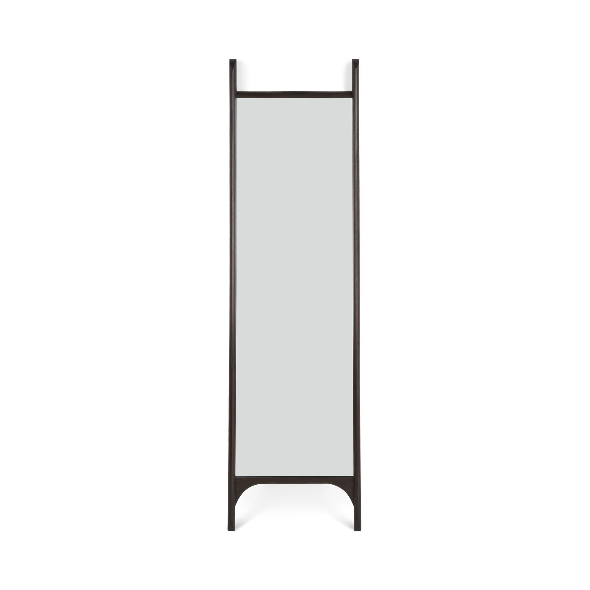 Spiegel staand PI donker mahonie 55x190cm