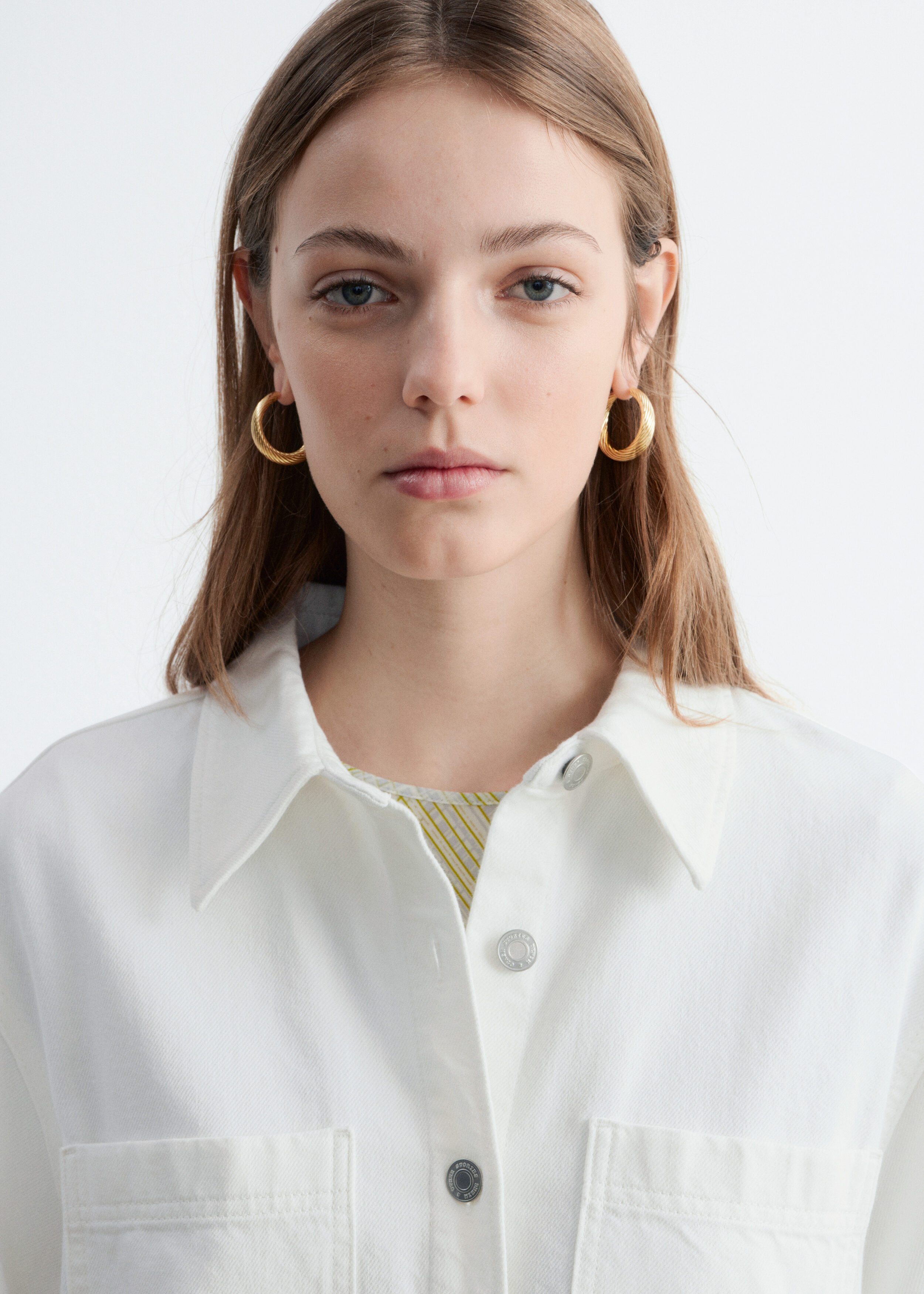 & Other Stories RELAXED SHORT-SLEEVE DENIM SHIRT