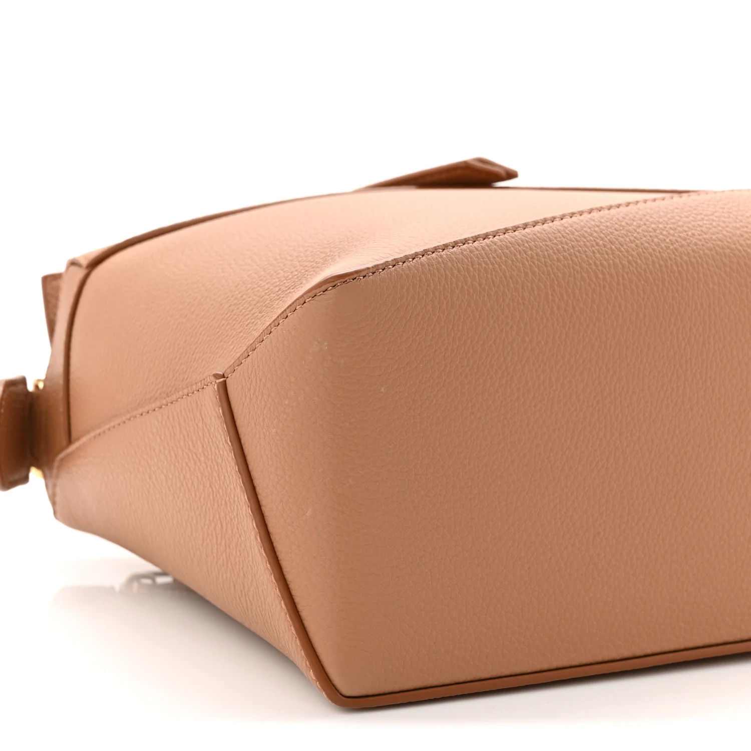 Grained Calfskin Small Puzzle Edge Bag Toffee - Top Club