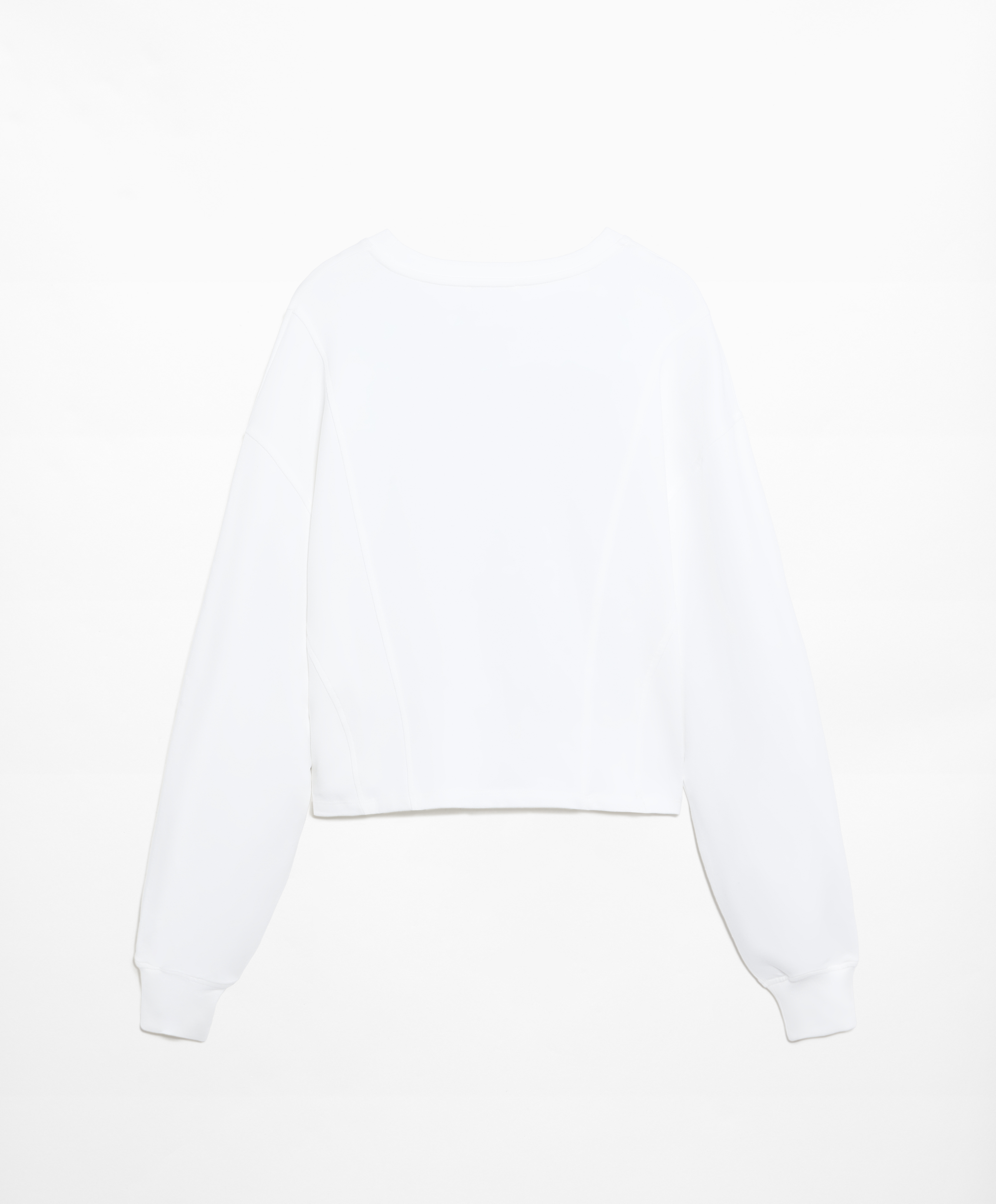OYSHO Crop sweatshirt with cotton and modal