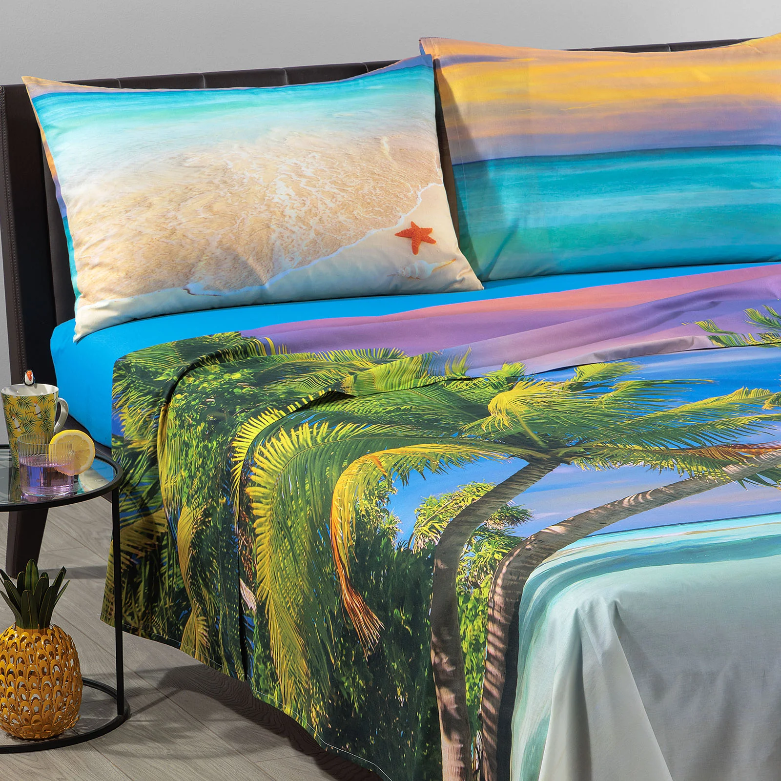 Lenzuola Copriletto In Cotone Caraibi By Carmassi Matrimoniale Unica Sogni Di Viaggio