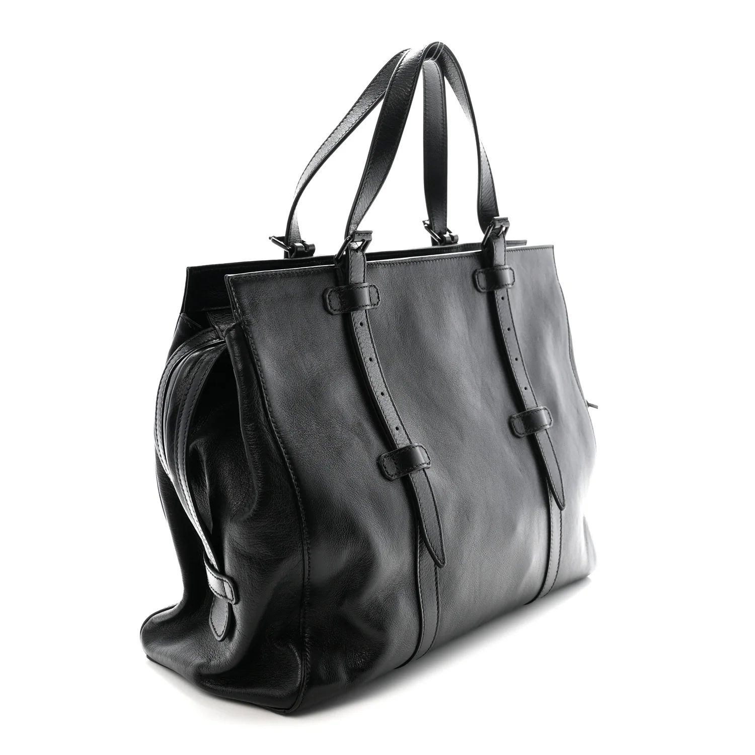 Piuma Lux Energy Monochrome Tonal GG Medium Tote Bag Black - Top Club