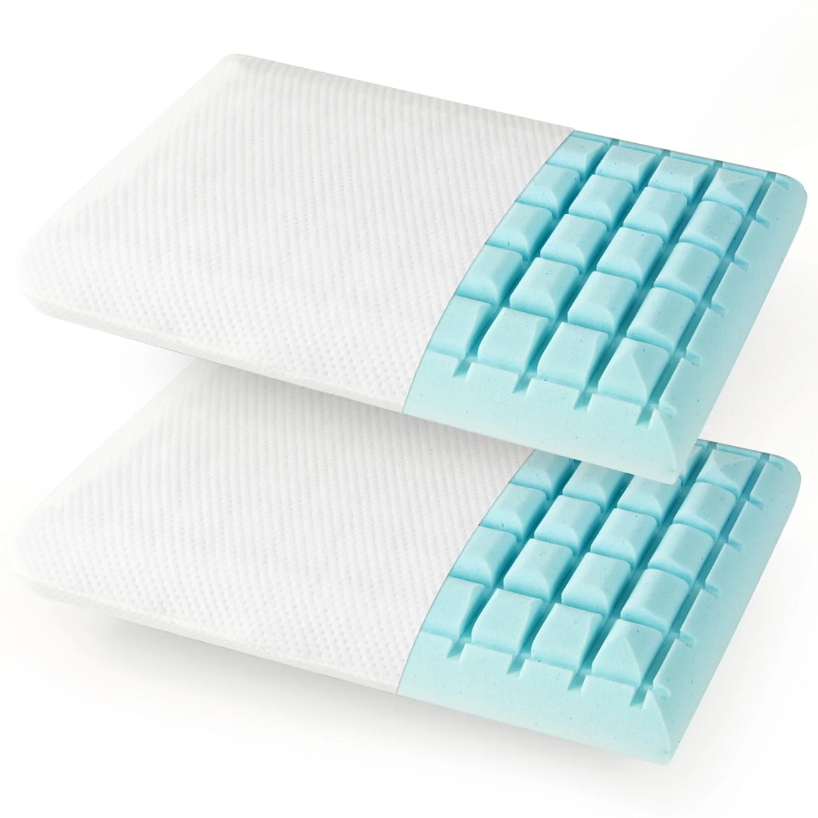 BEFOUNDLOVELY Gel Memory Foam Pillows Set of 2（Gel Memory Foam）