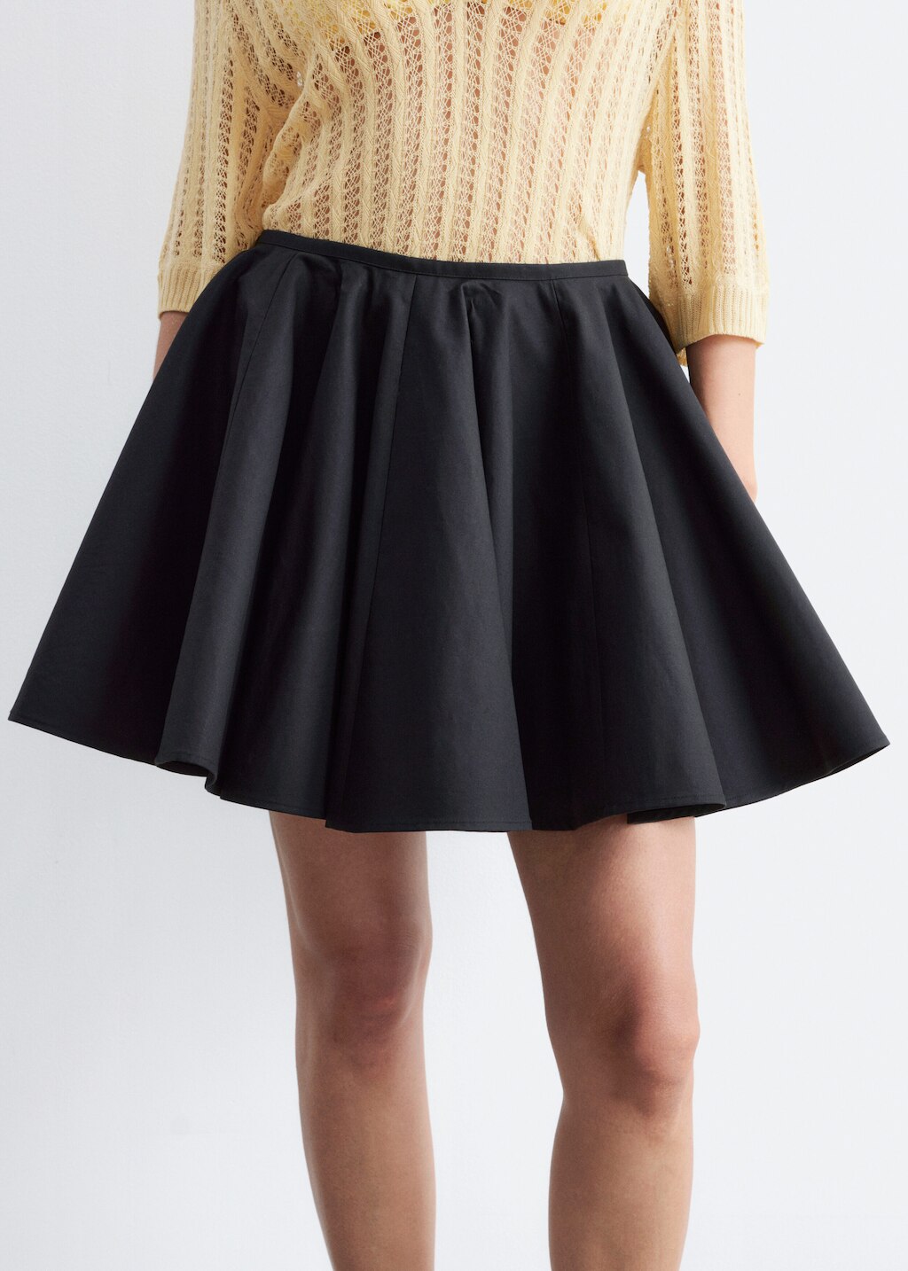 & Other Stories COTTON CIRCLE MINI SKIRT