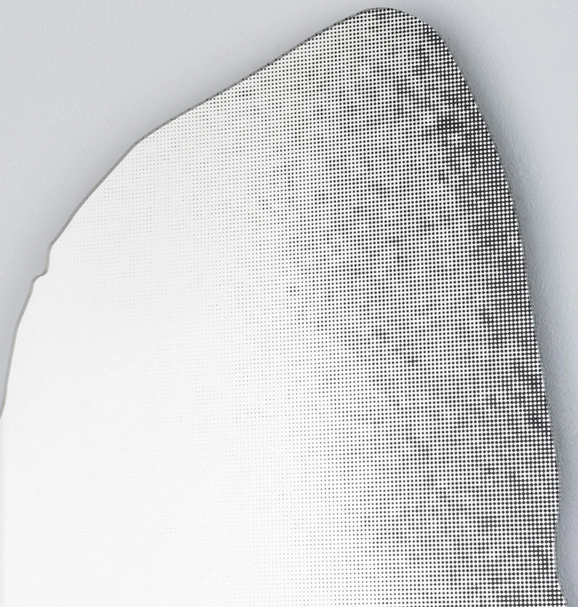 Designer mirror black 64 x H. 175 cm - wall mirror in 3-D rock look - cloakroom mirror - living room mirror - luxury collection