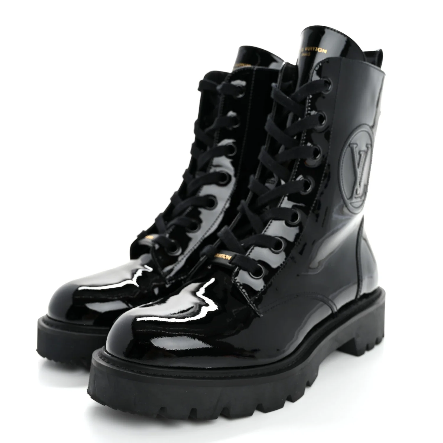 Patent Territory Flat Ranger Boots 38 Black - Top Club