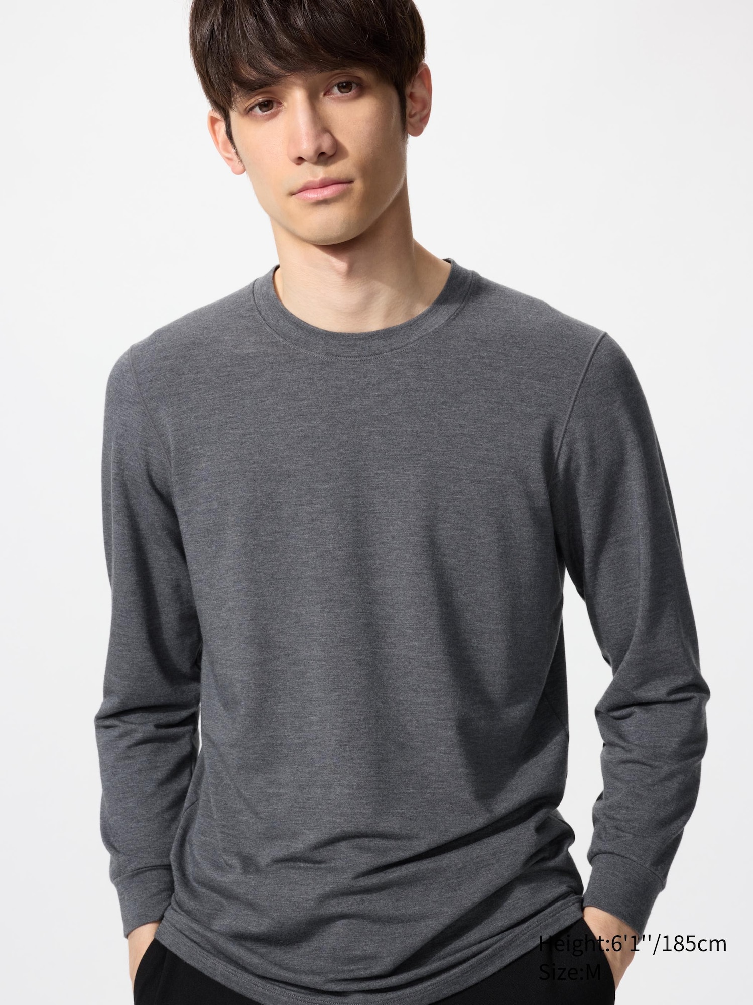 HEATTECH EXTRA WARM Cotton Crew Neck Long Sleeve T-Shirt