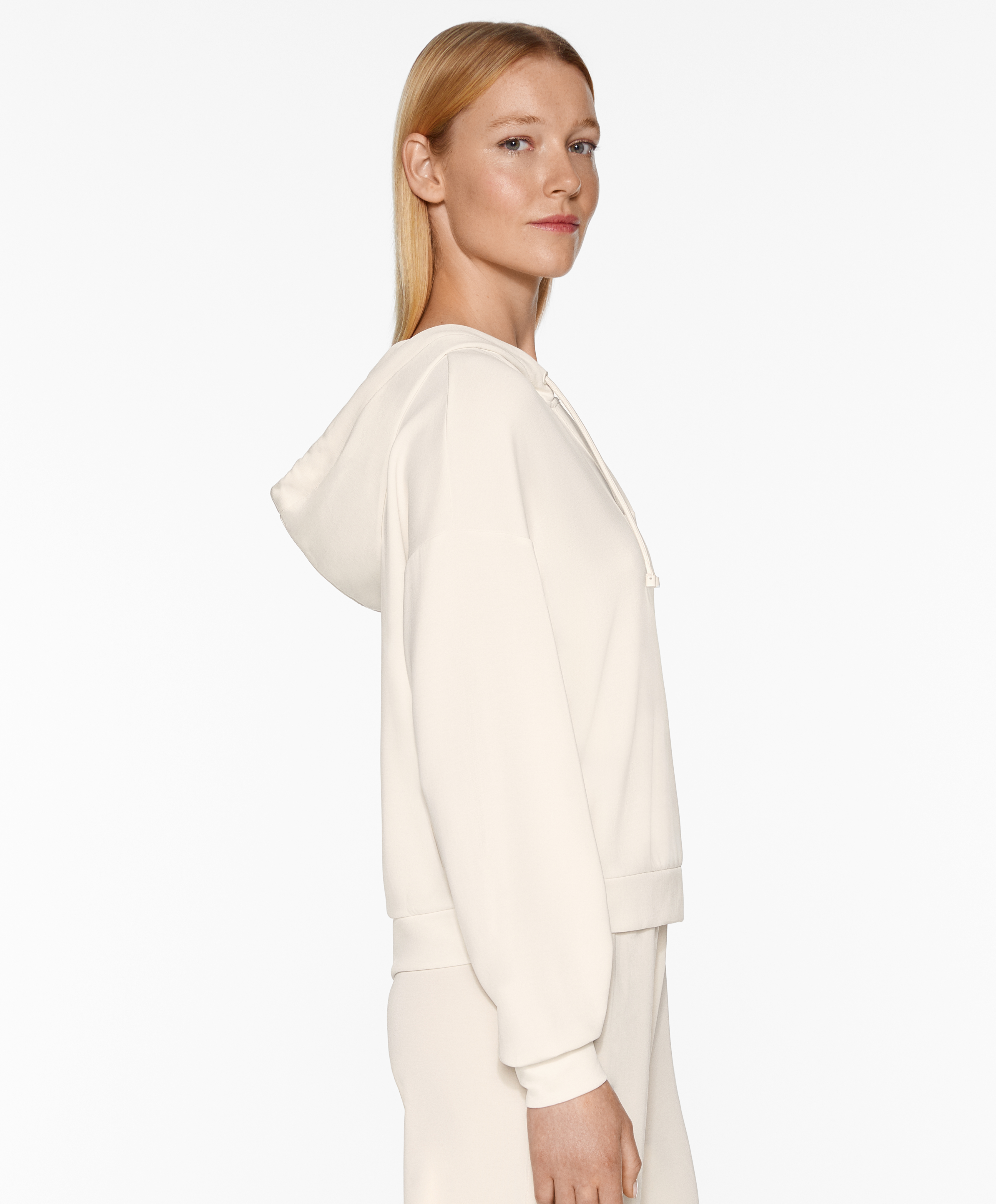 OYSHO V-neck sweatshirt with modal