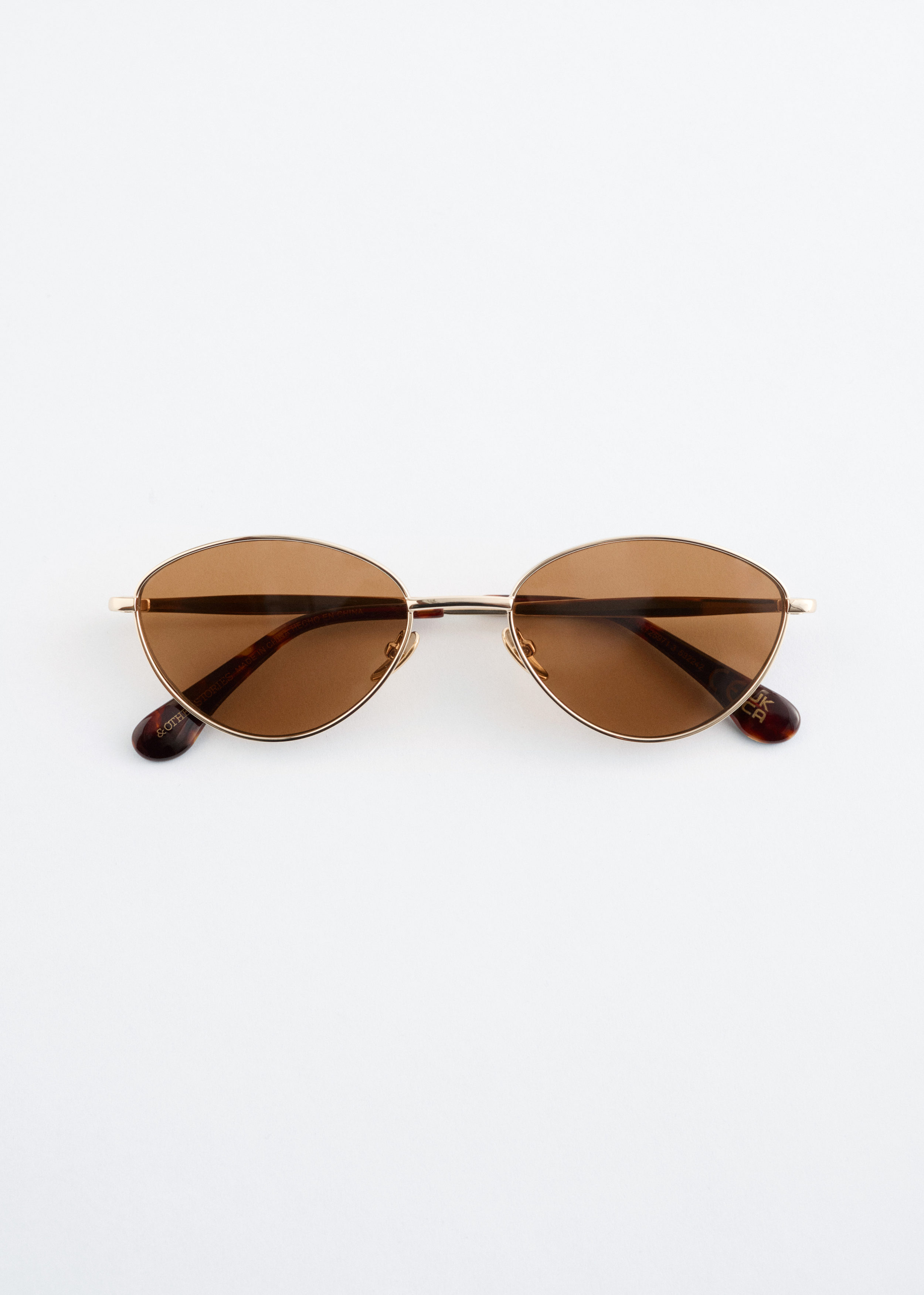 & Other Stories WIRE-FRAME OVAL SUNGLASSES