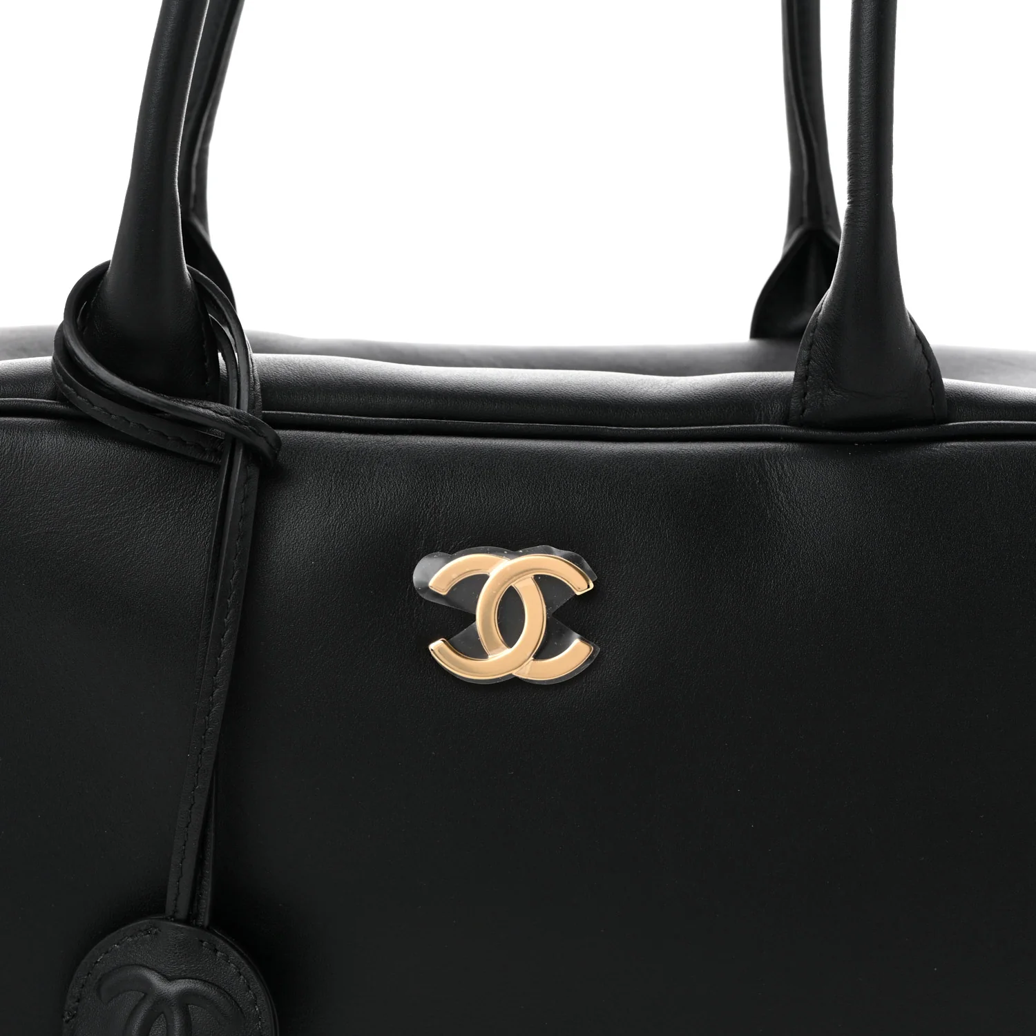 Calfskin Large Perfect Bowling Bag Black - Top Club