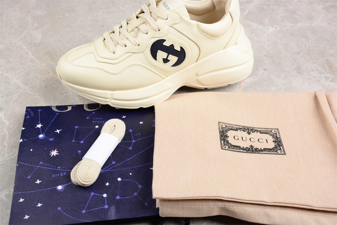 Gucci Interlocking G Rhyton Sneaker Ivory - Sneaker Replica Workshop