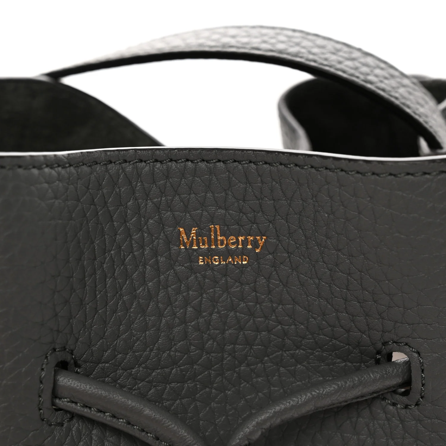 Heavy Grain Calfskin Mini Millie Charcoal - Top Club