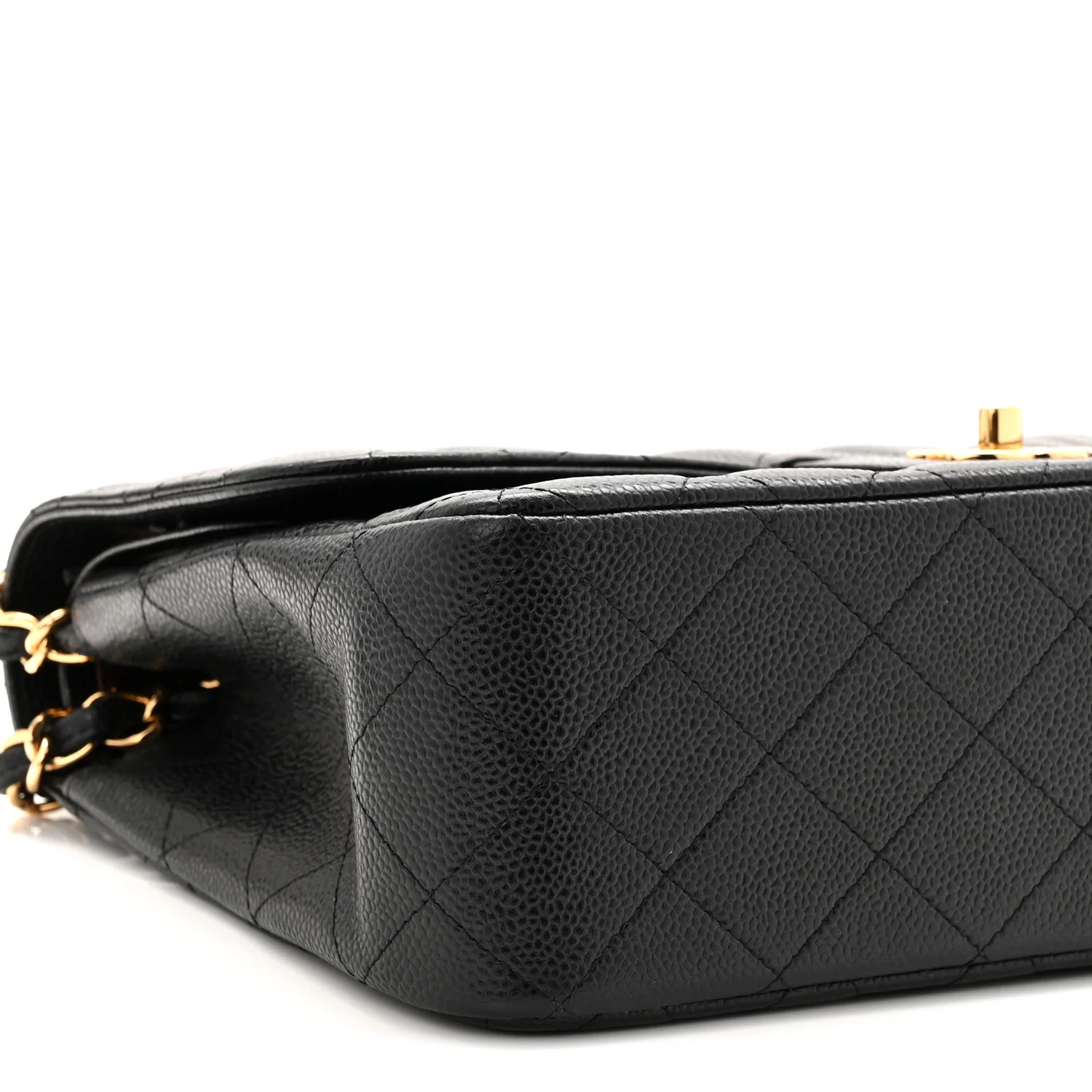 Caviar Quilted Jumbo Double Flap Black - Top Club