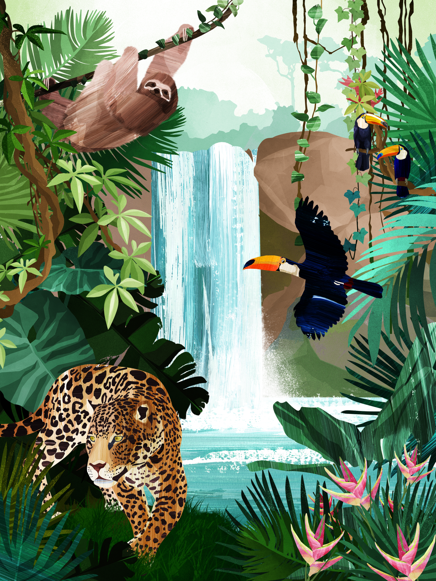 Poster Jungle 30 x 40 cm