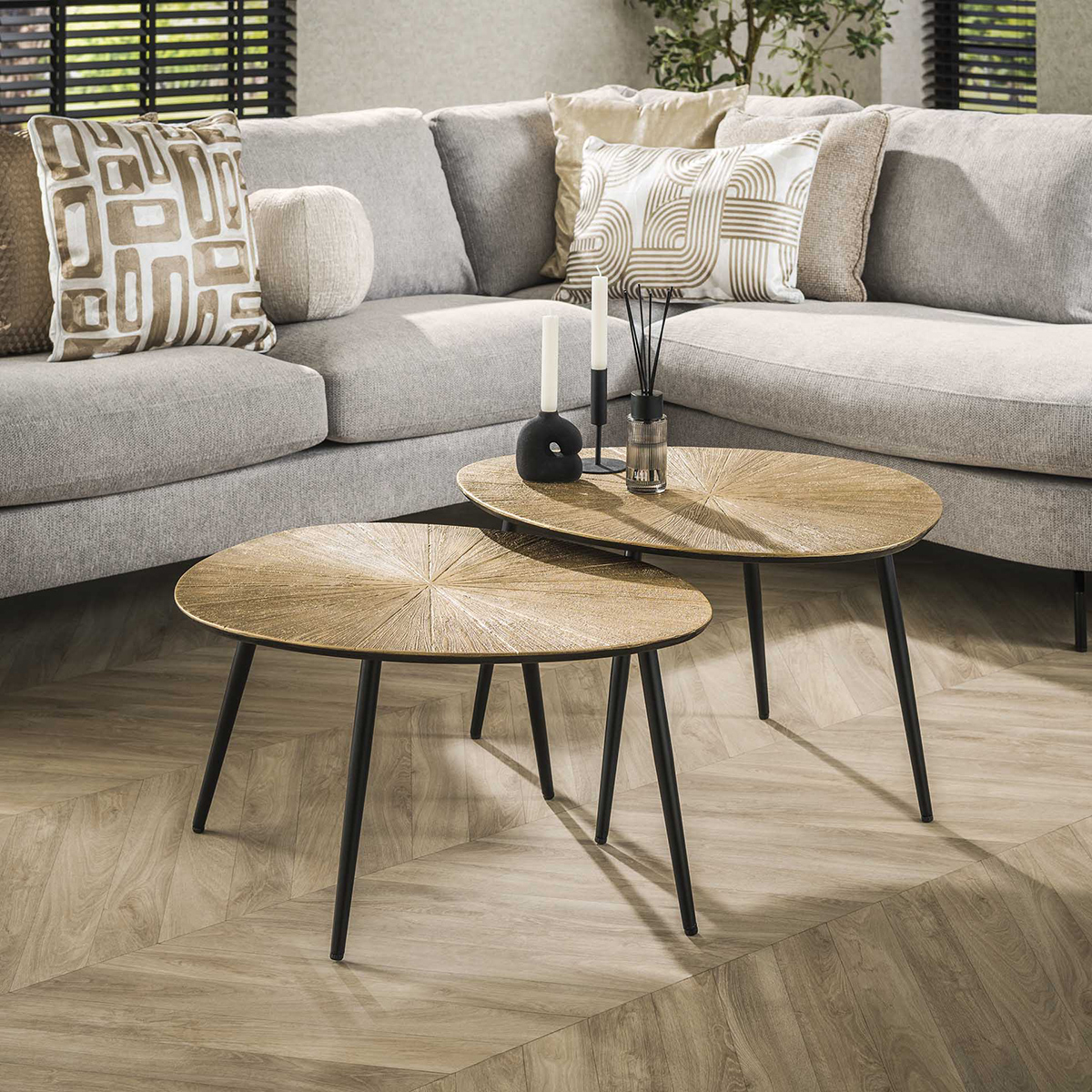 Salontafel Ra (set van 2)