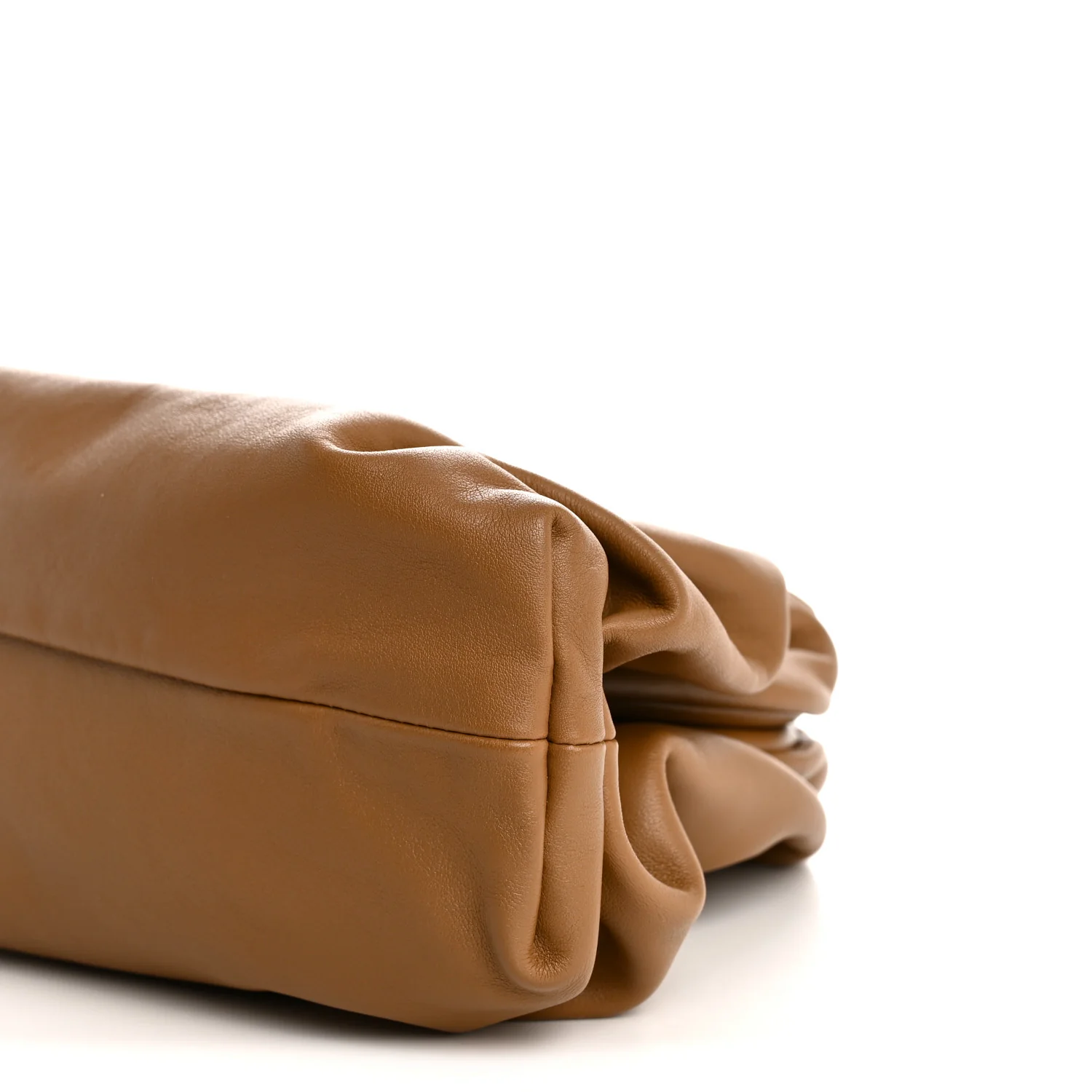 Smooth Butter Calf The Pouch Oversized Clutch Teak - Top Club