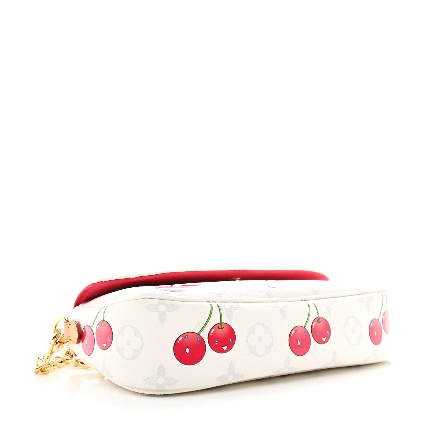 LV X TM Monogram Cerises Ivy Wallet On Chain White - Top Club