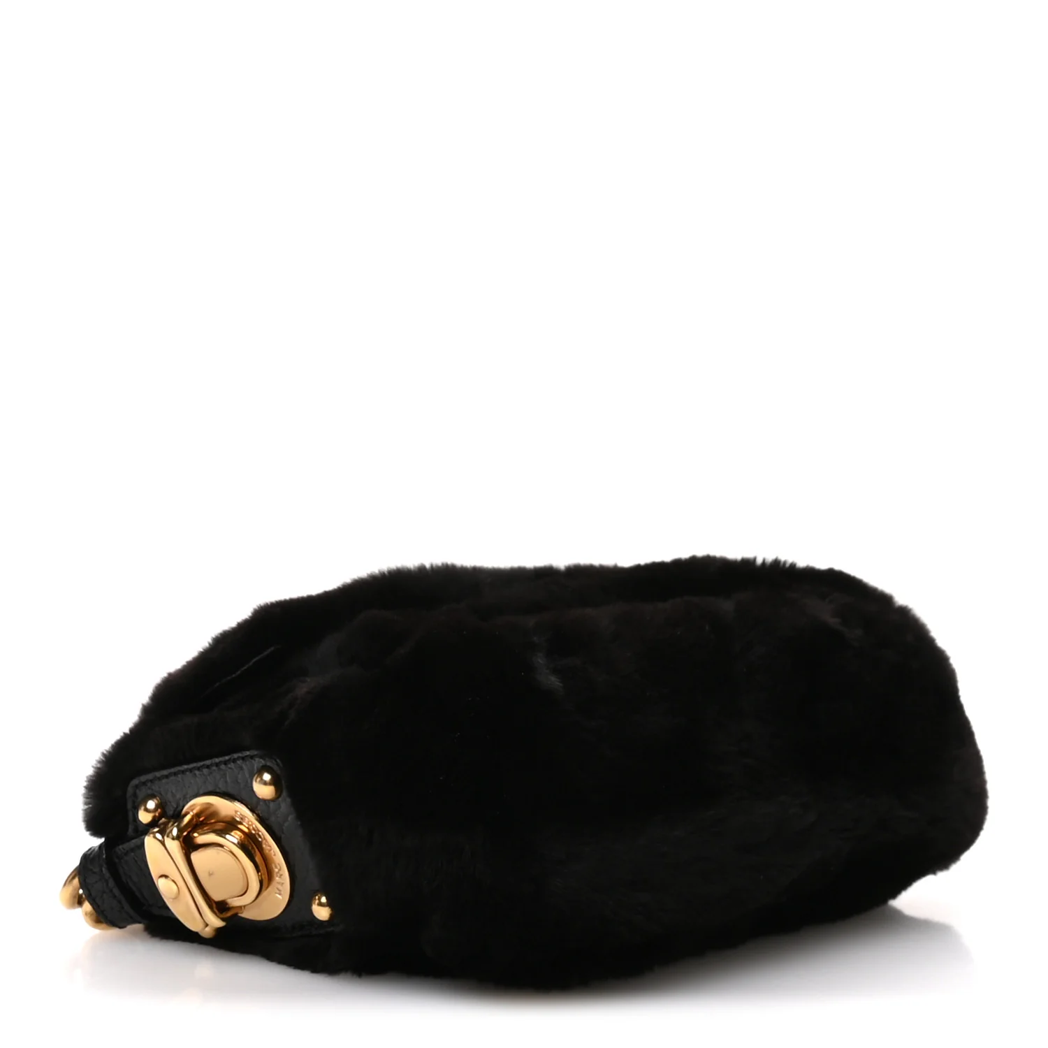 Faux Fur Clutch Black - Top Club