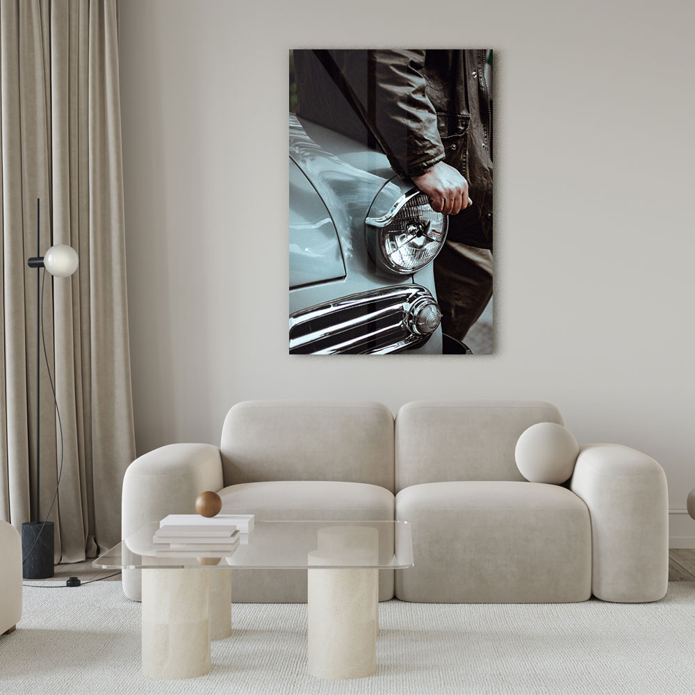 Walljar acrylglas schilderij - Classic Car Acrylglas schilderij - 150 x 225 cm