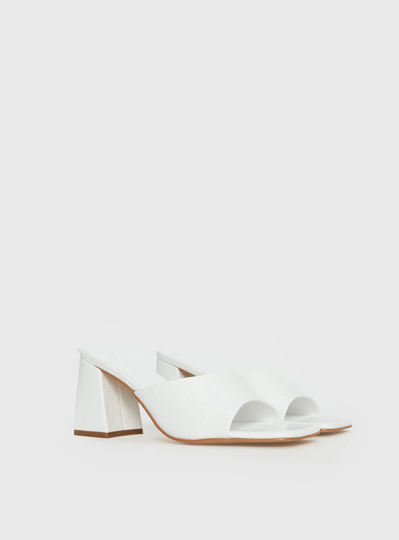 Sunset Boulevard Heels White