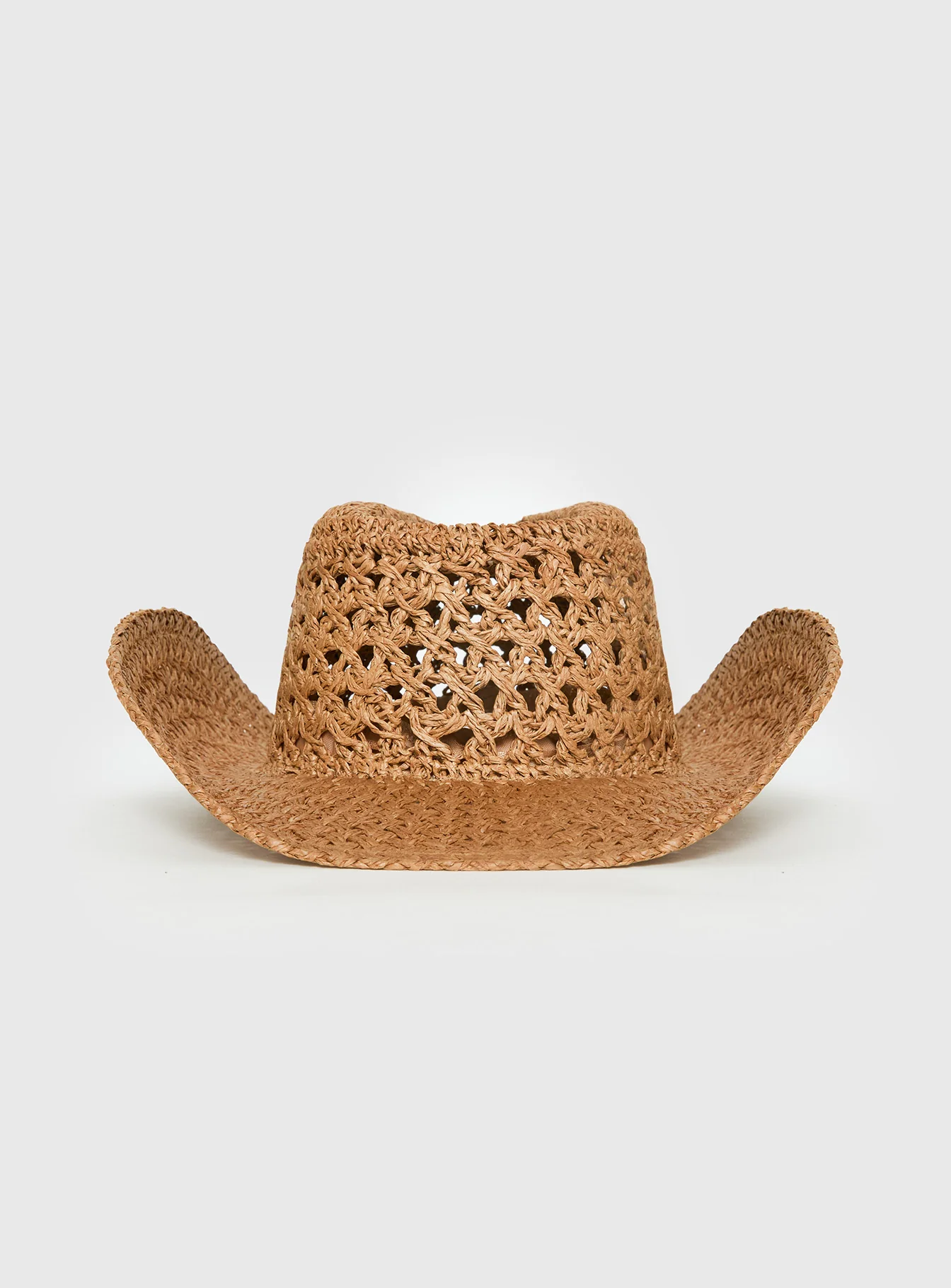 Double Take Woven Cowgirl Hat Tan